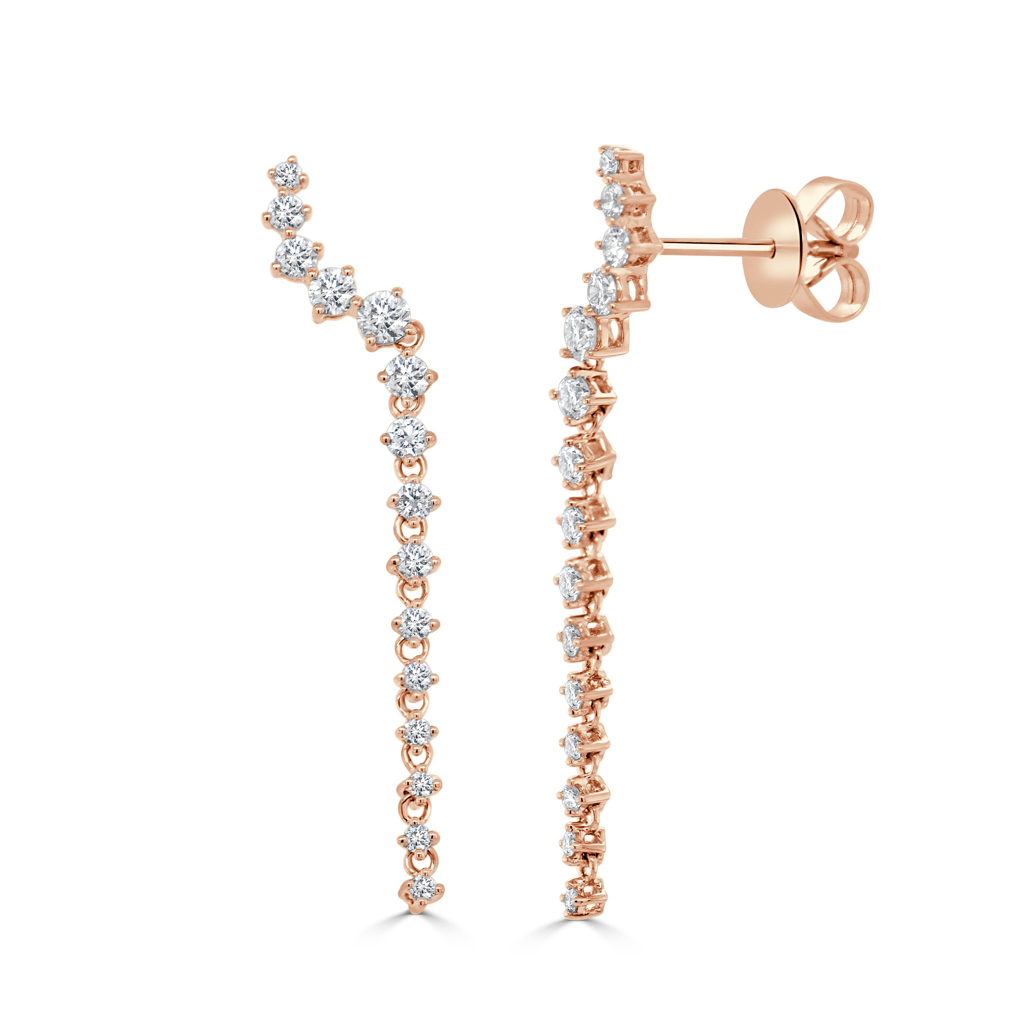 Diamond Long Earrings