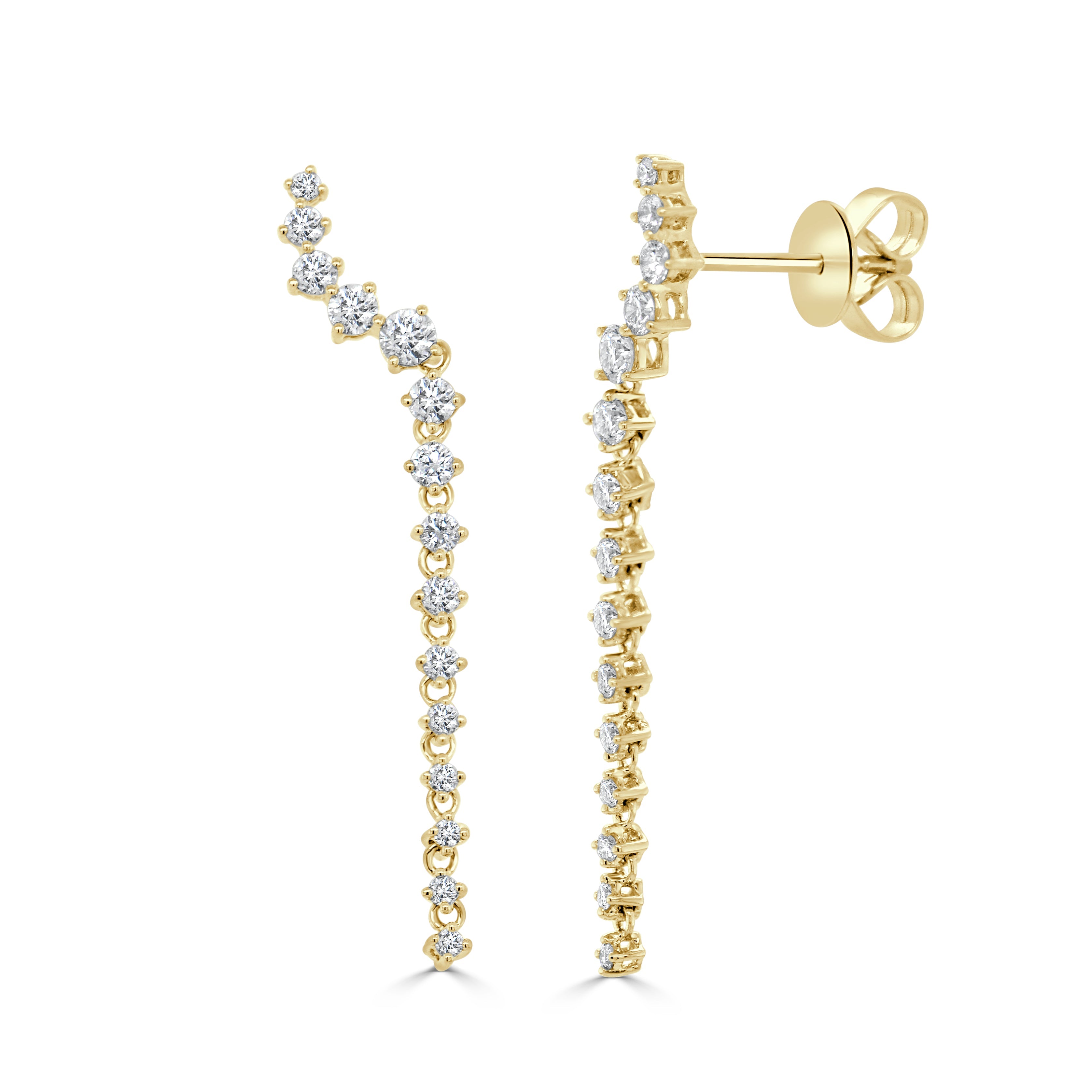 Diamond Long Earrings