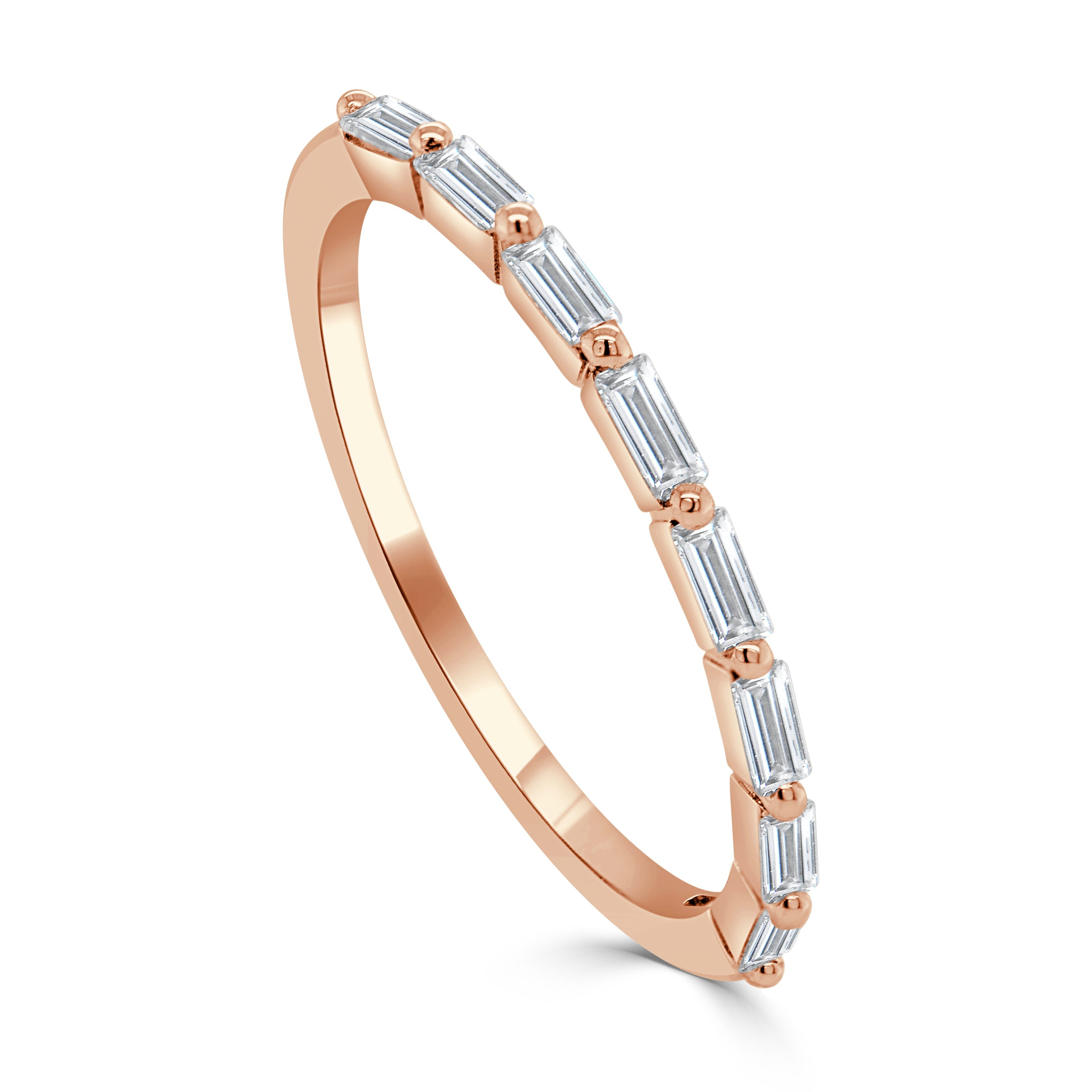 14k Gold & Baguette Diamond Ring