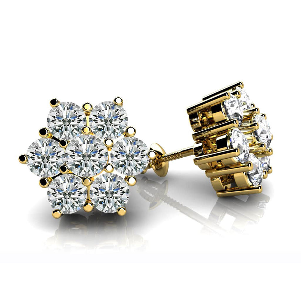 Perfect Petals Diamond Stud Earrings