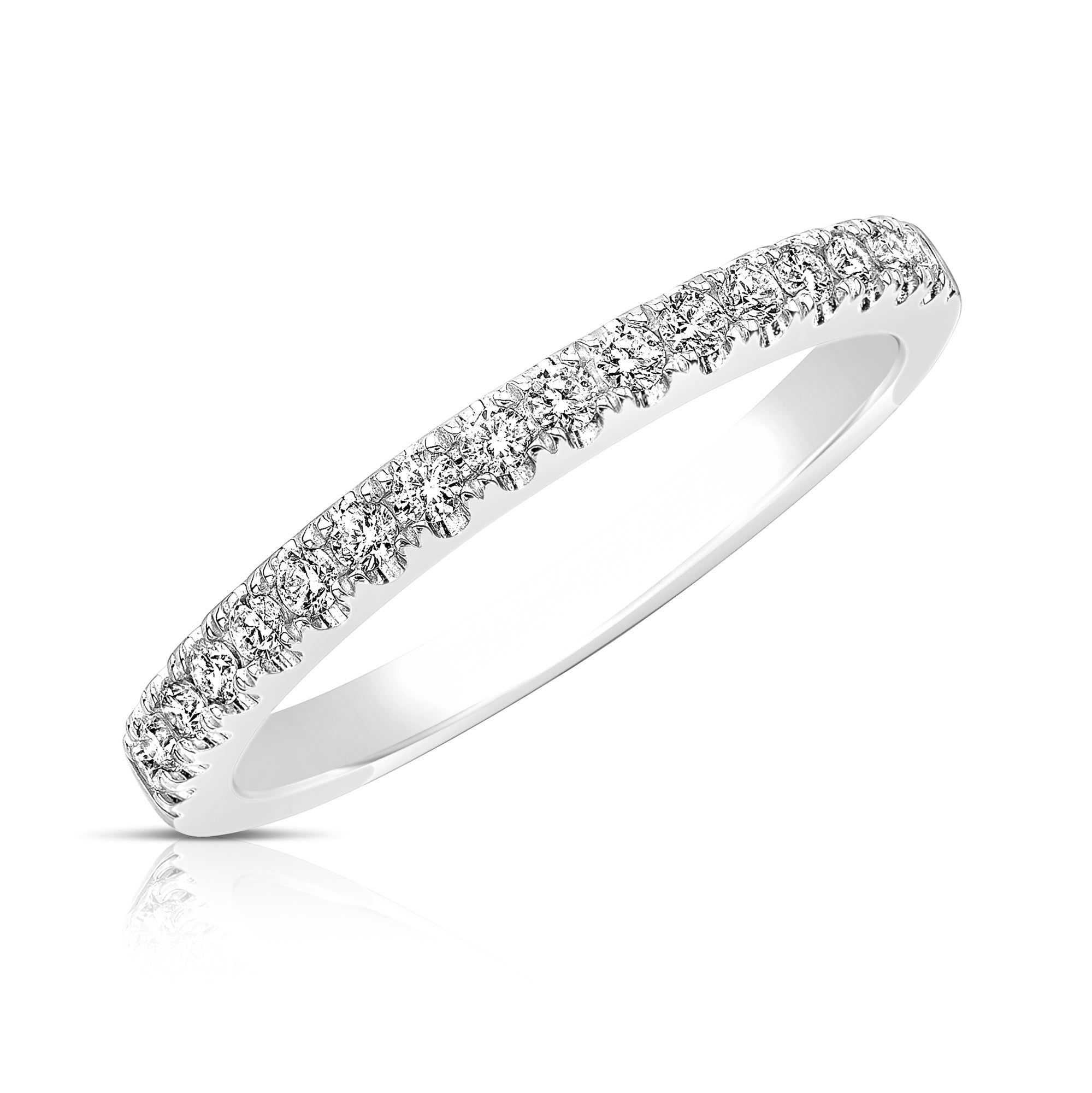 14K 0.25 Ct Diamond Wedding Band