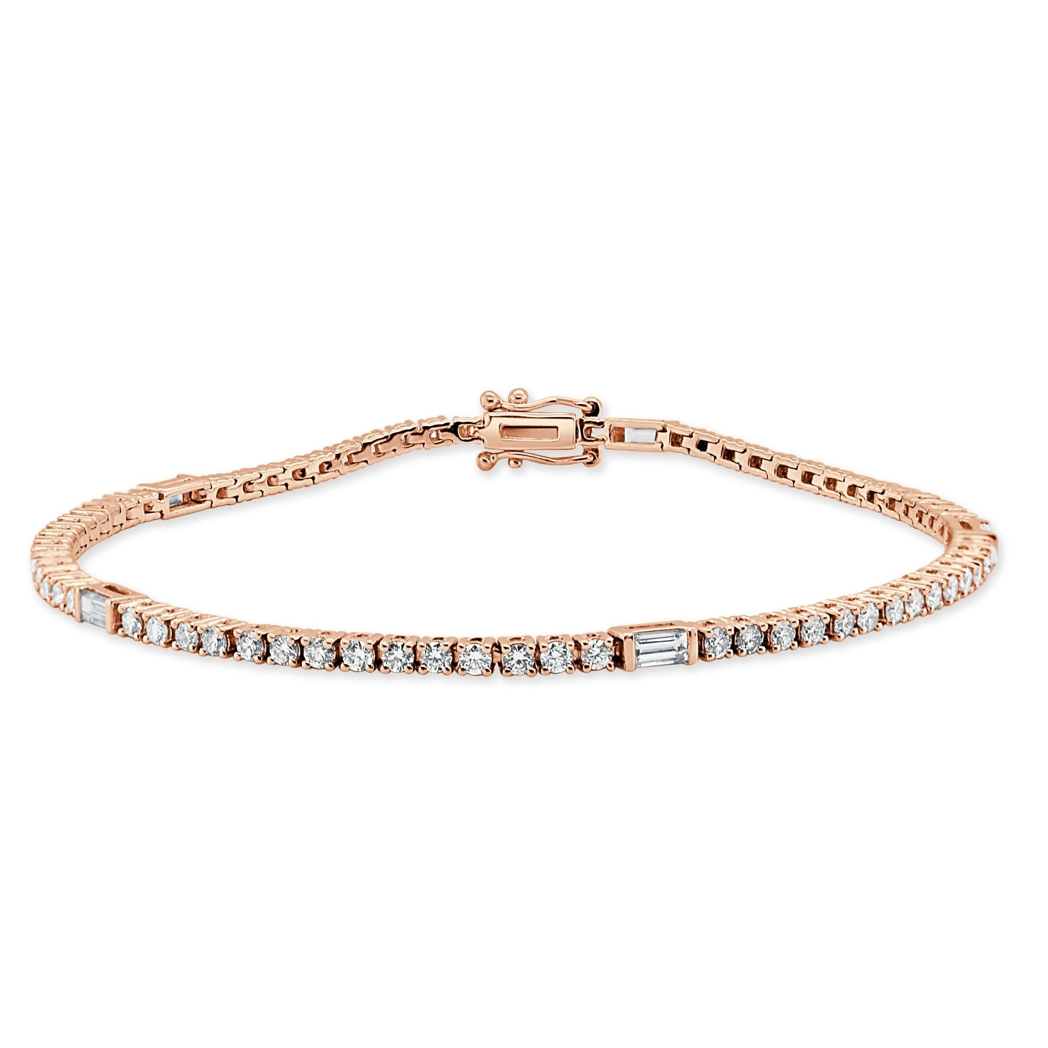 Baguette Diamond Tennis Bracelet