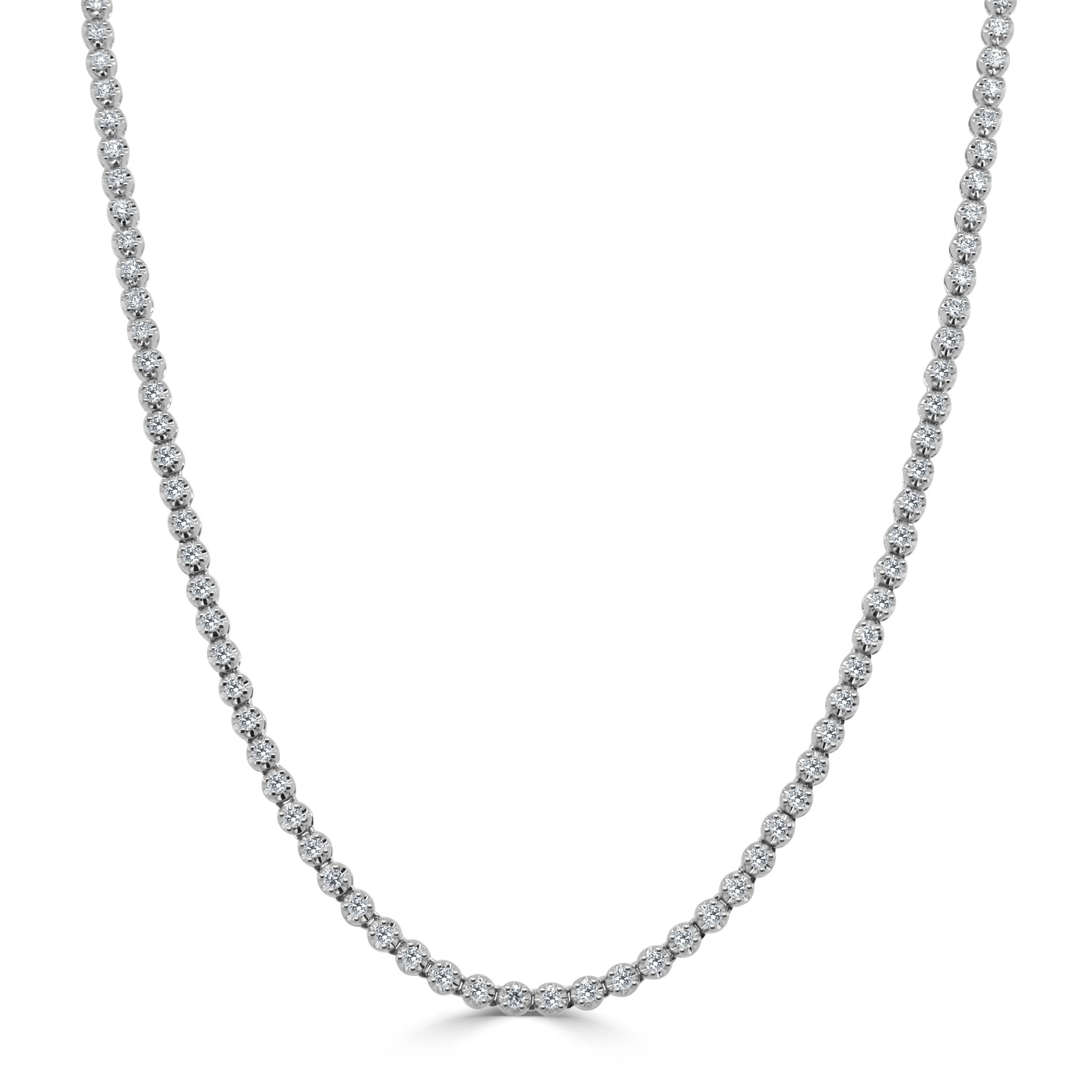 Diamond 2 - in - 1 Tennis Necklace/Bracelet