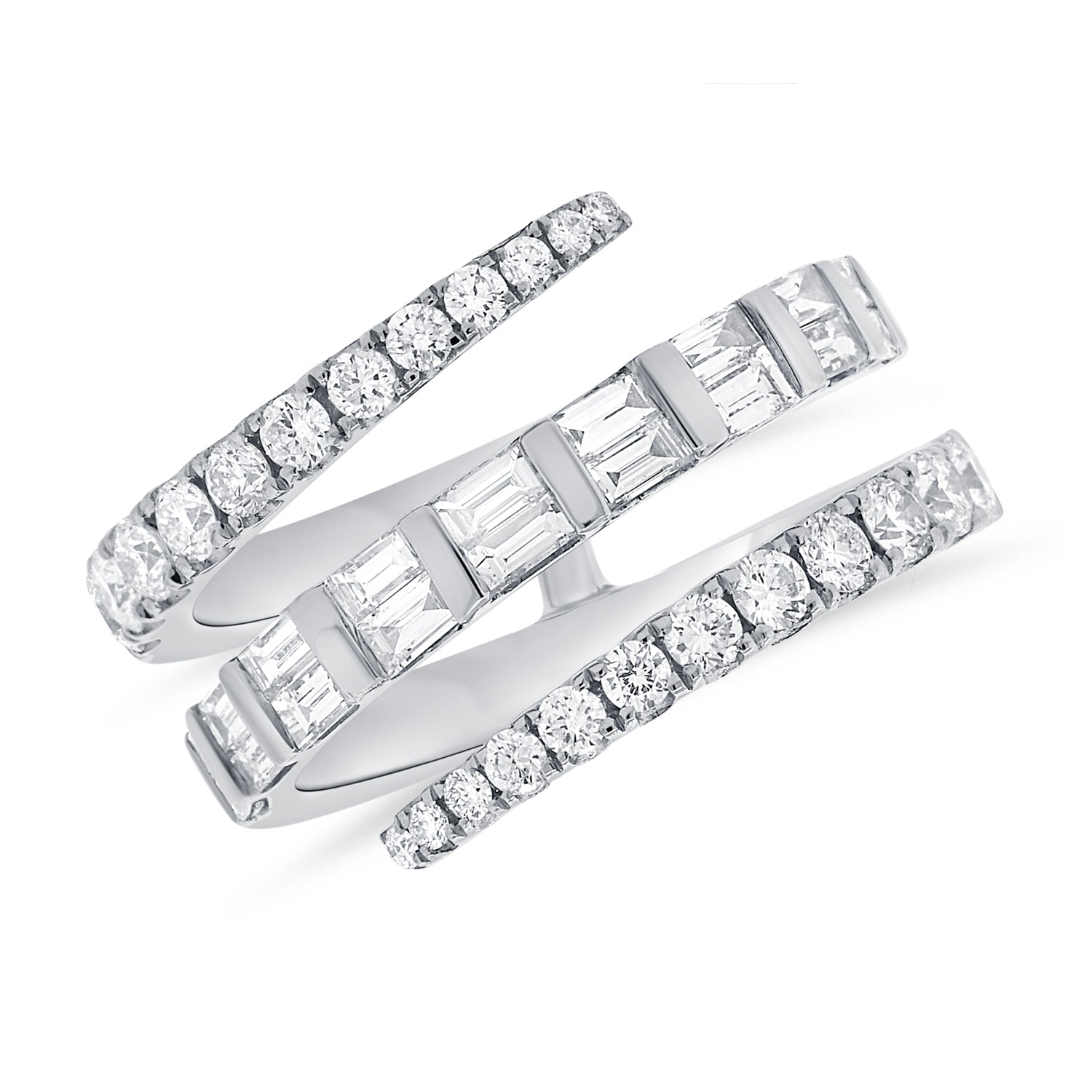 Diamond Baguette Wrap Ring
