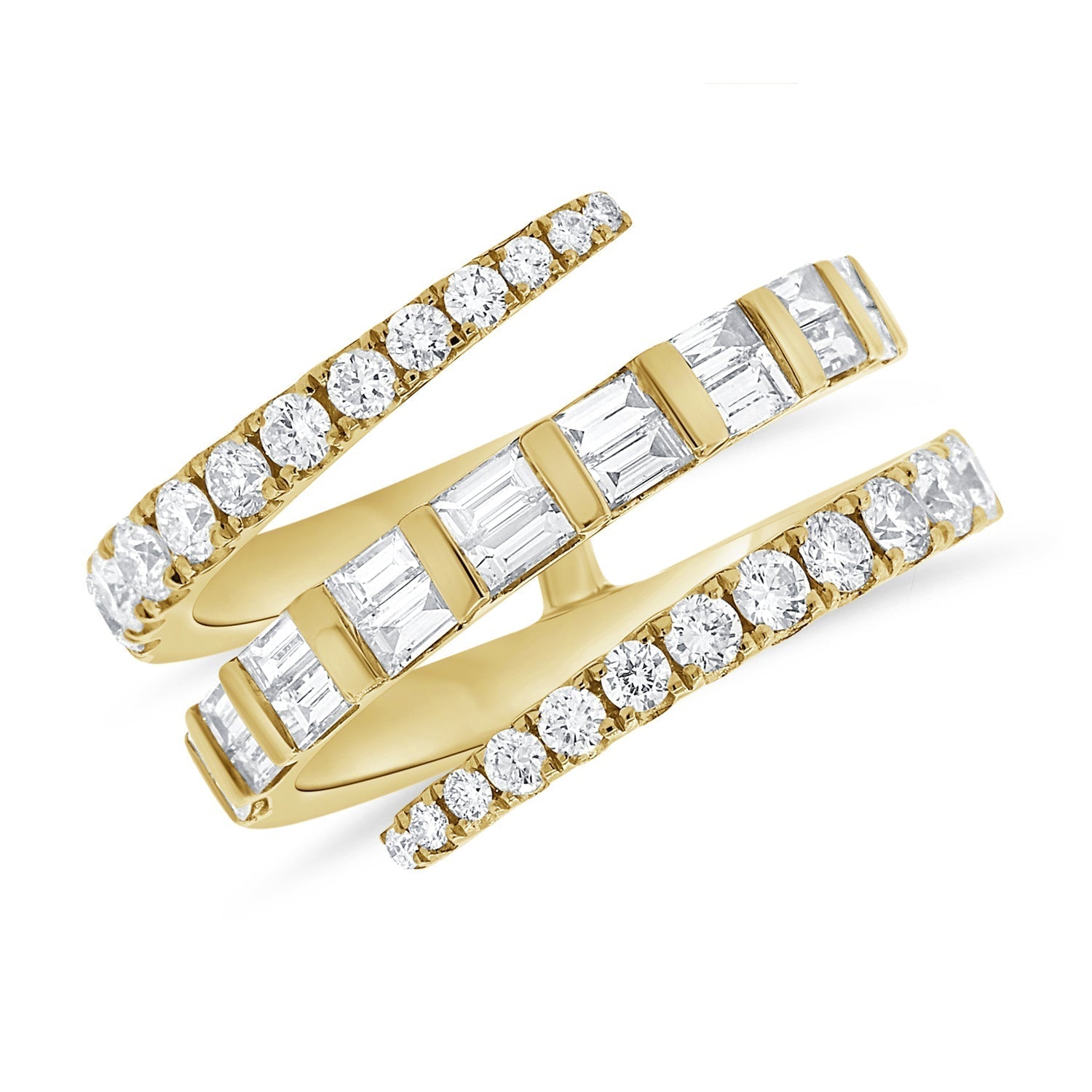 Diamond Baguette Wrap Ring