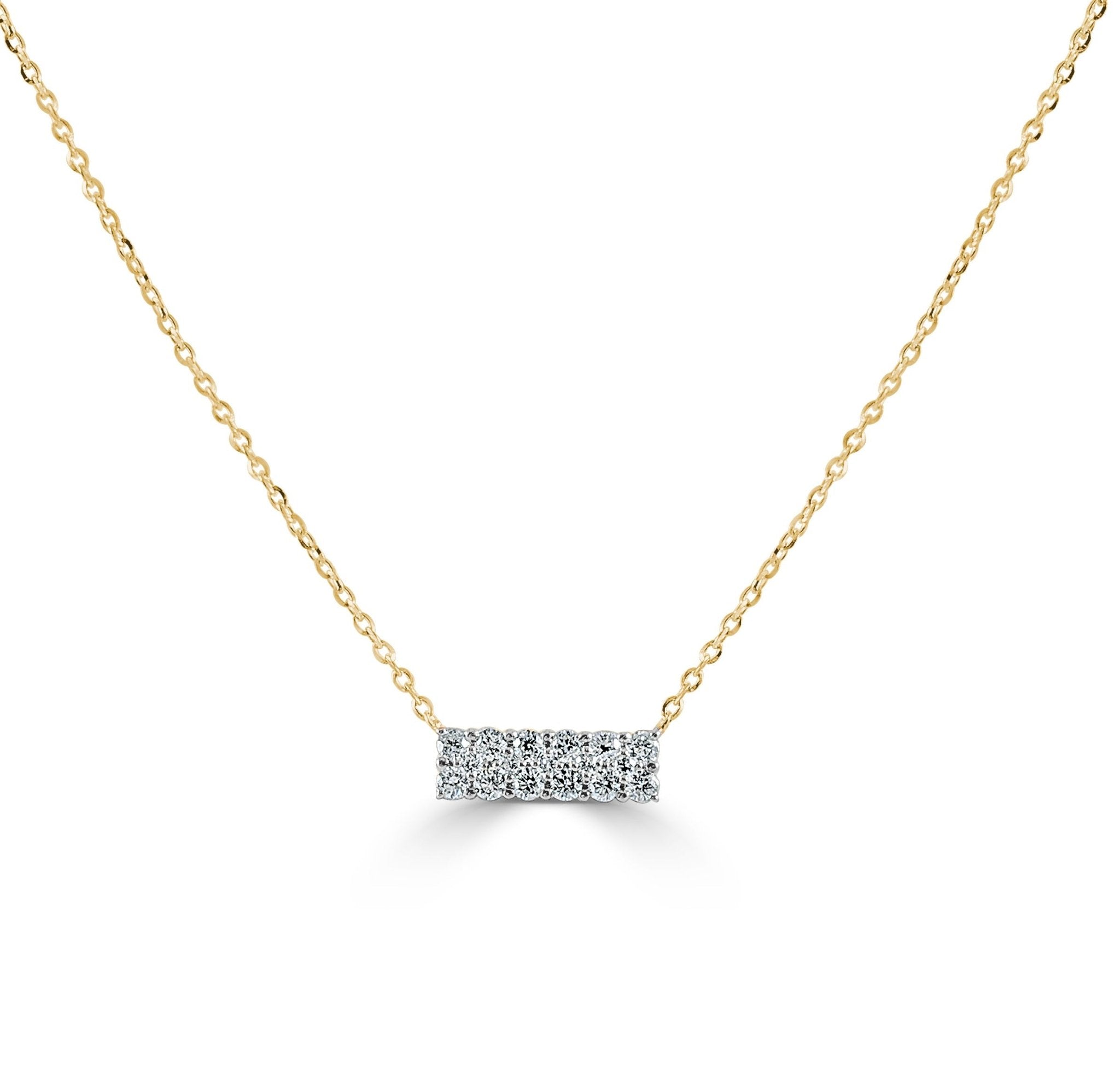 Diamond Bar Necklace