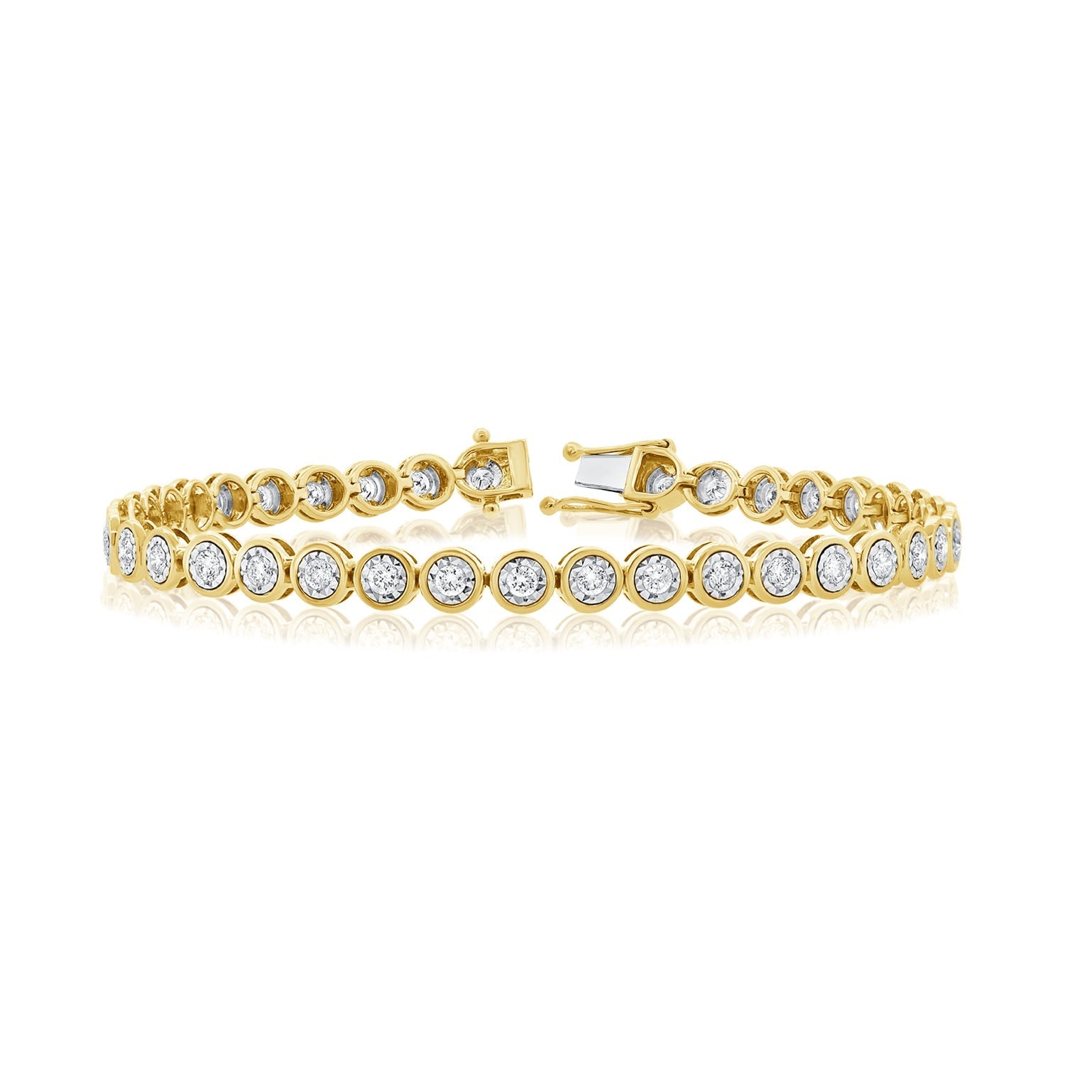 Diamond Bezel Tennis Bracelet