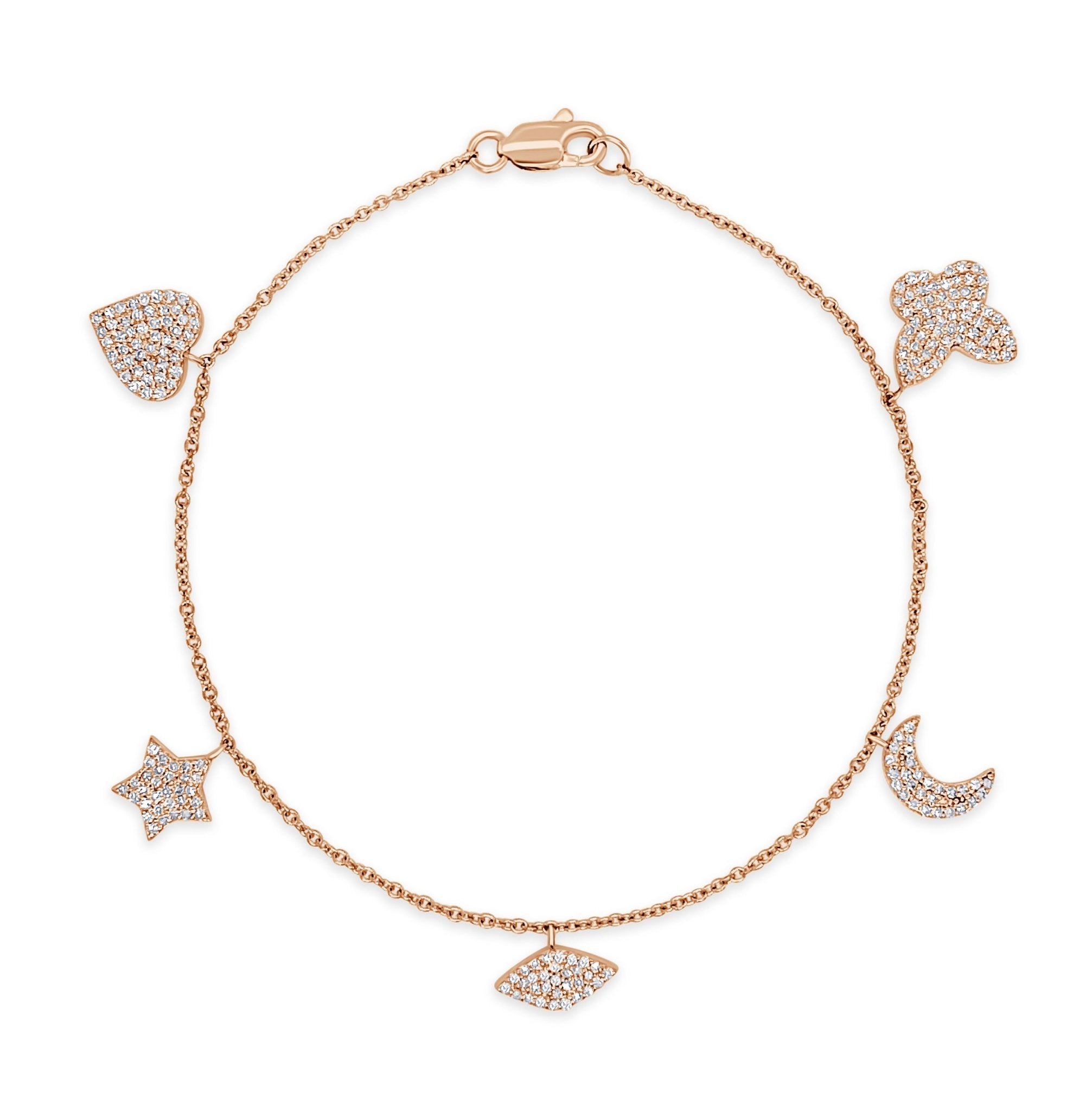 Diamond Charm Bracelet