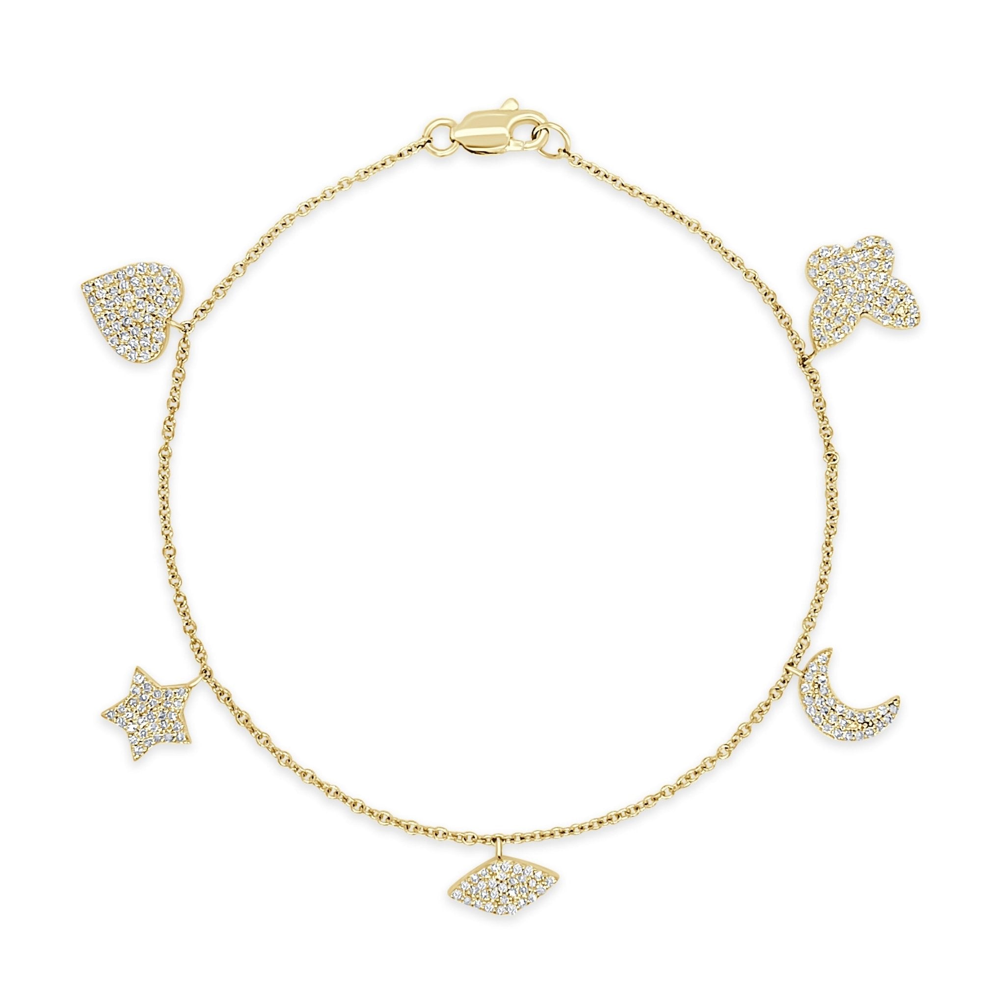 Diamond Charm Bracelet