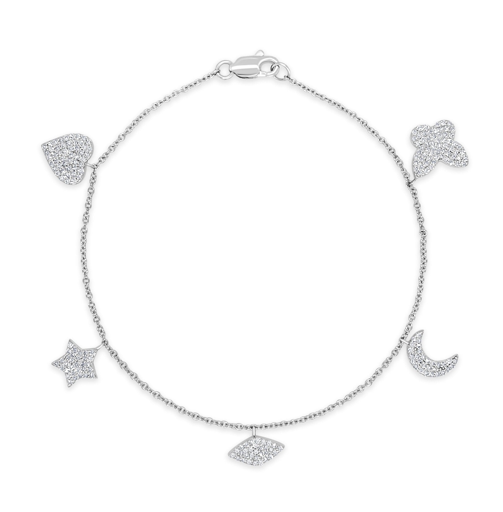 Diamond Charm Bracelet