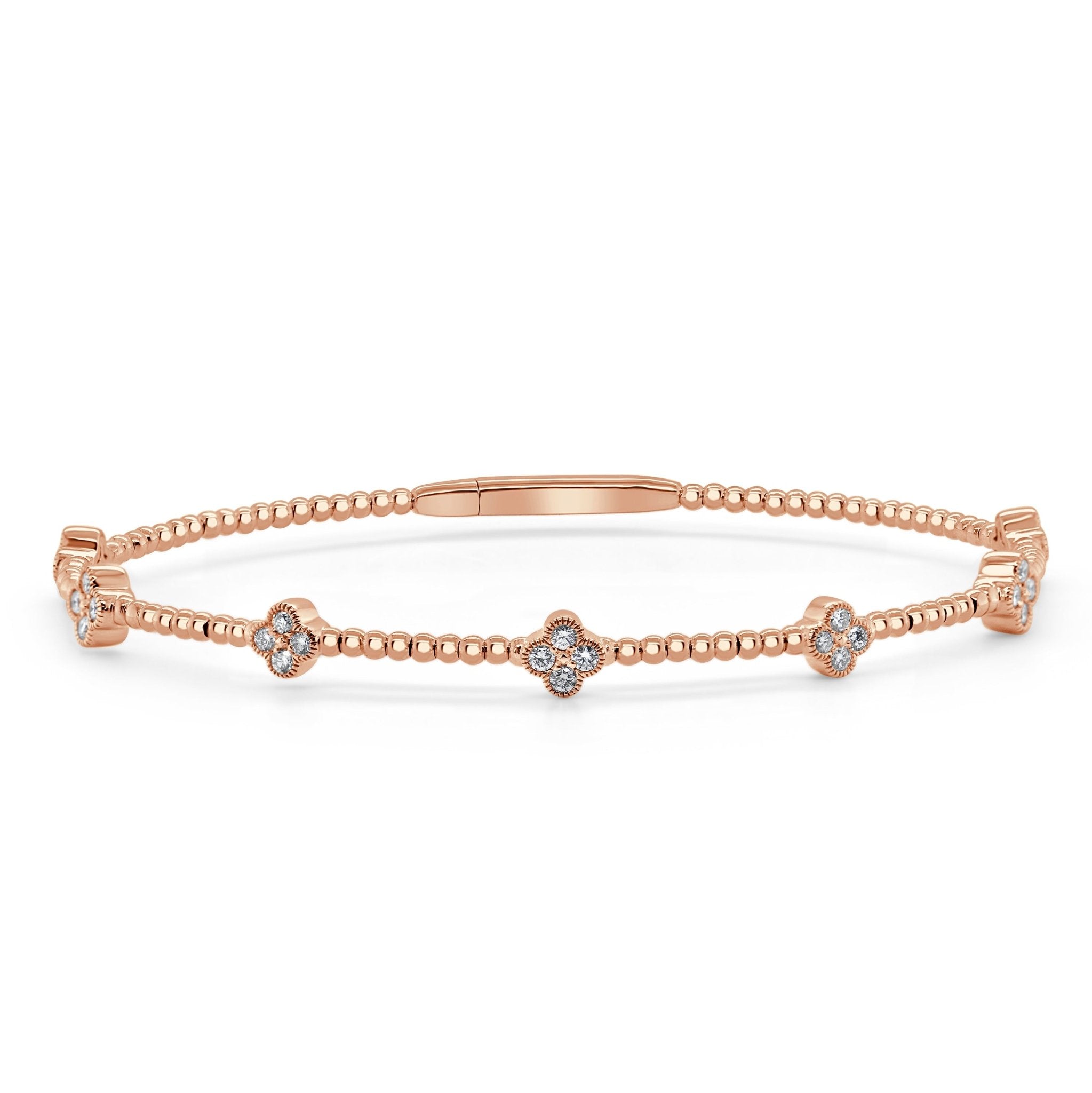 Diamond Clover Bangle