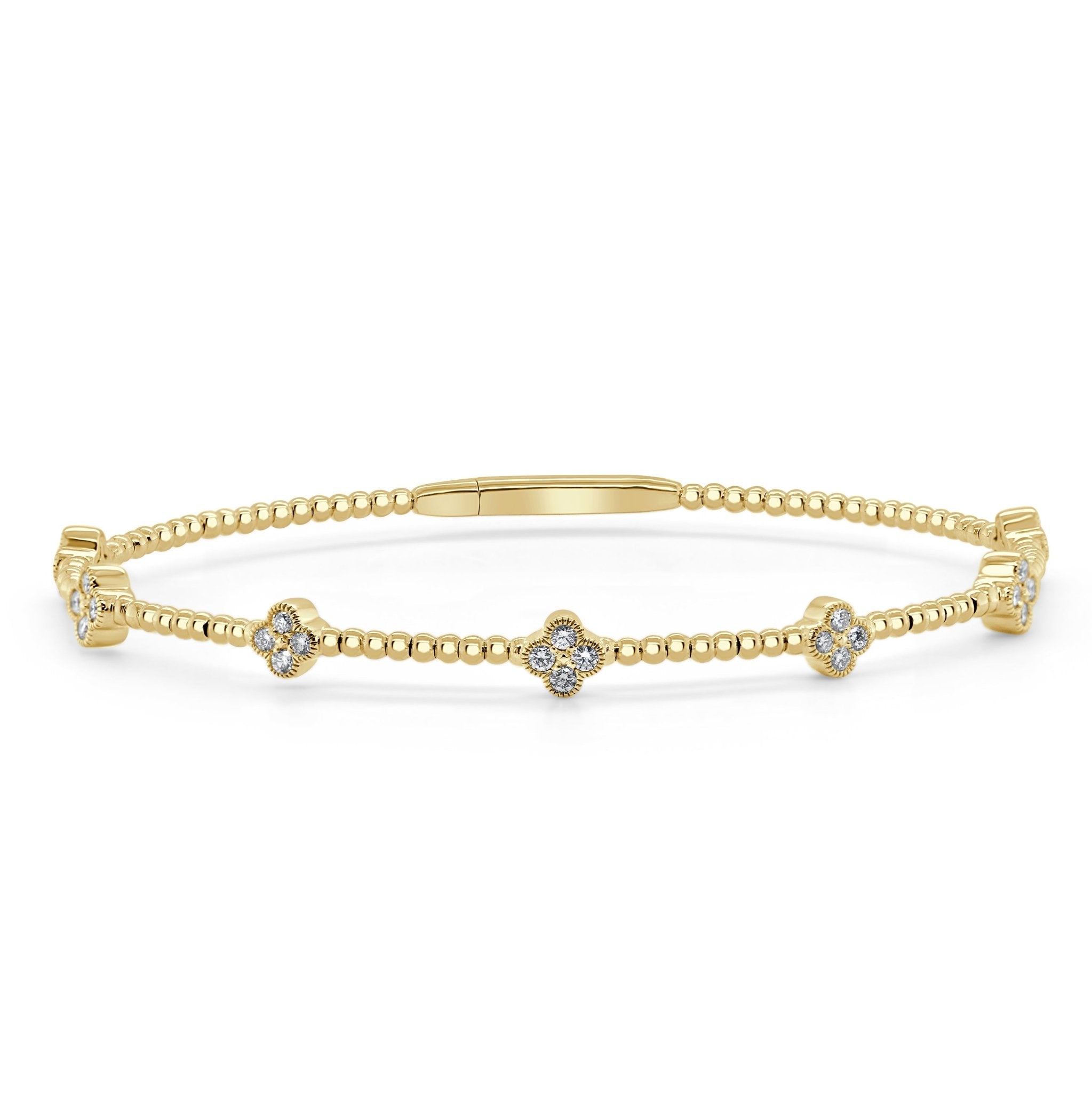 Diamond Clover Bangle