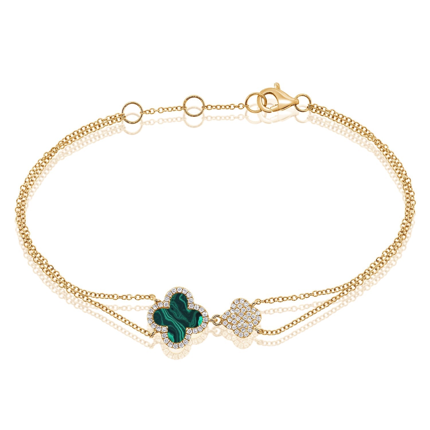 Diamond Clover Bracelet