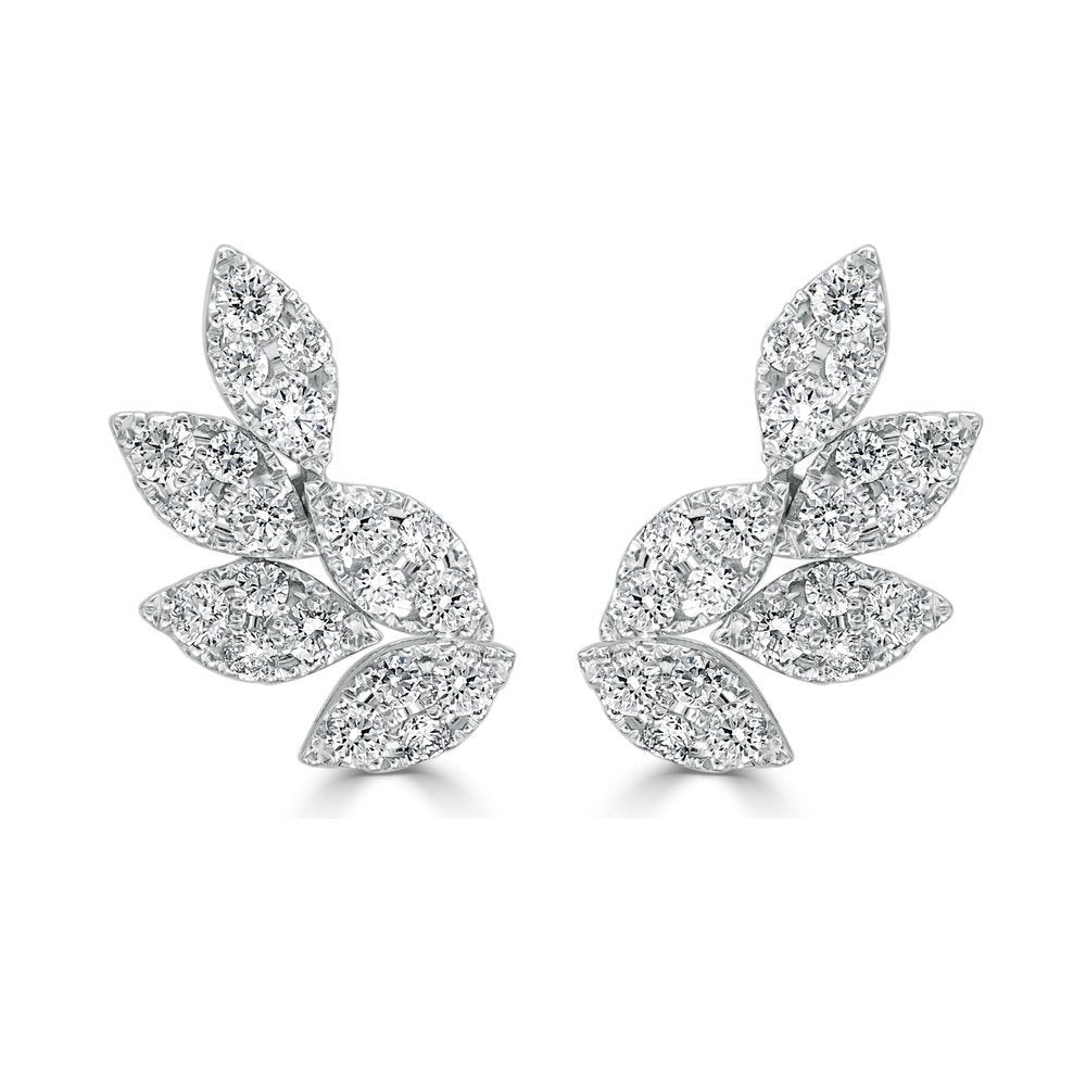 Diamond Cluster Earrings