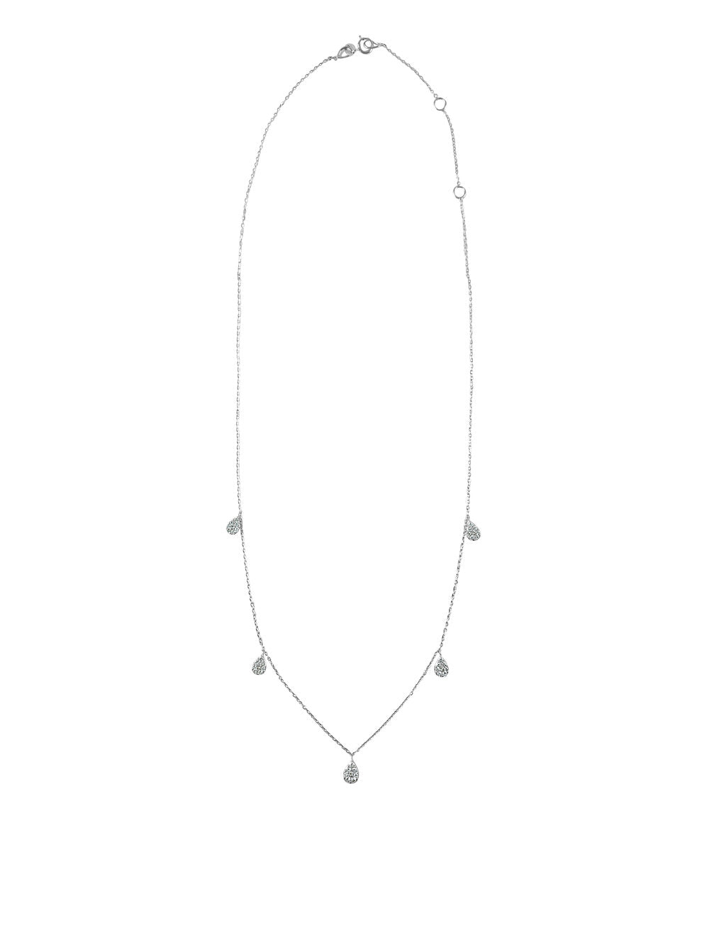 Diamond Dangle Station Necklace