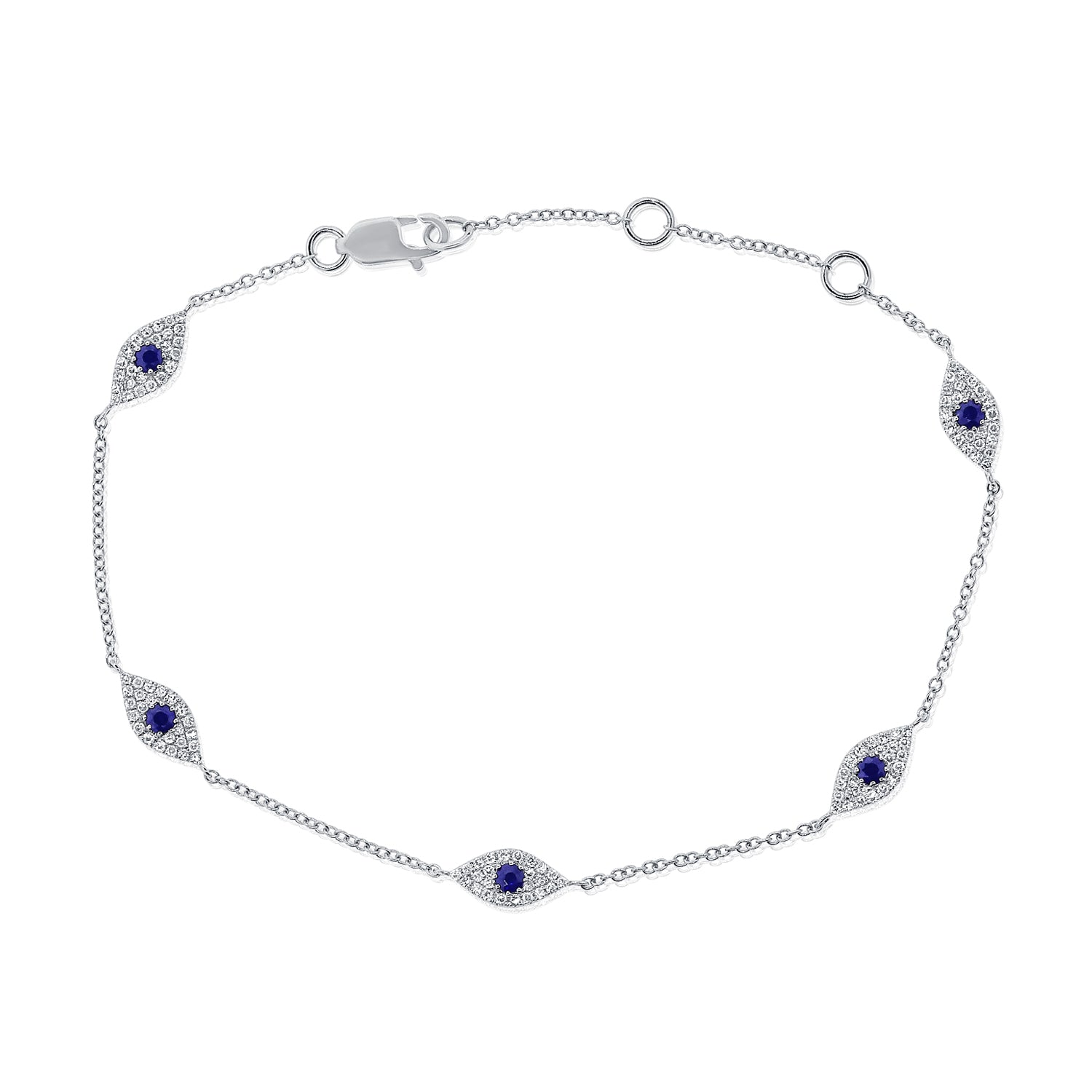 Diamond Evil Eye Bracelet