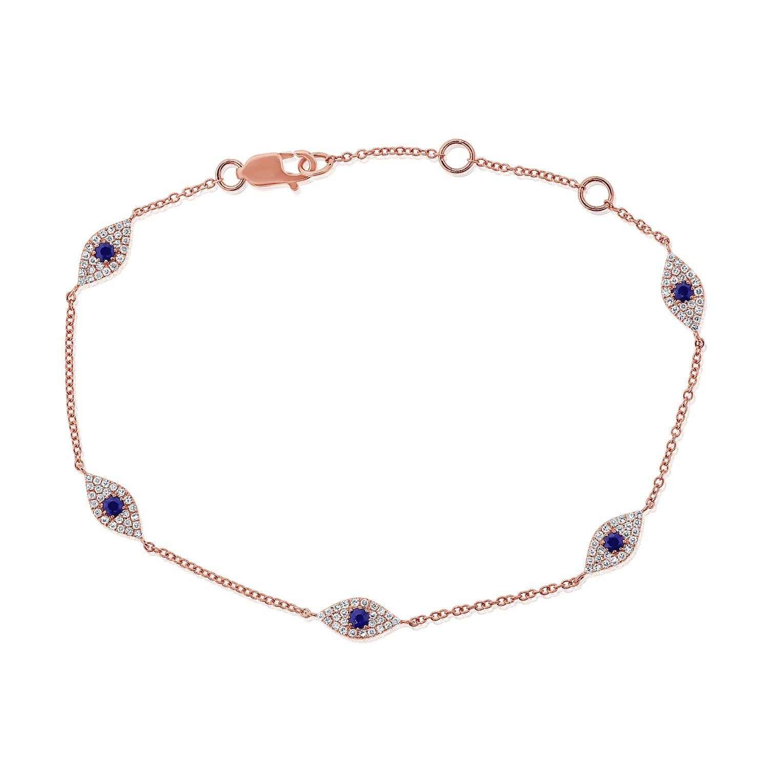 Diamond Evil Eye Bracelet