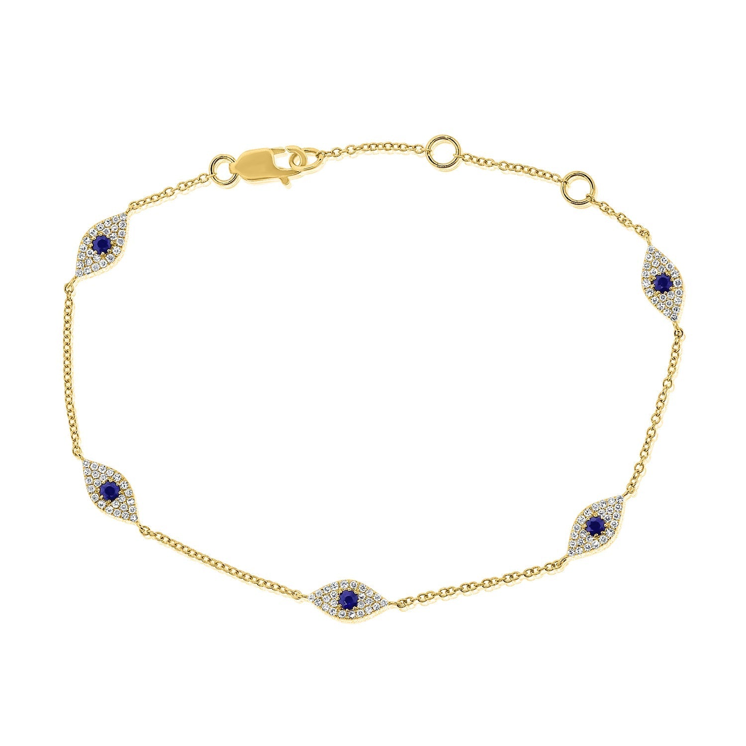Diamond Evil Eye Bracelet