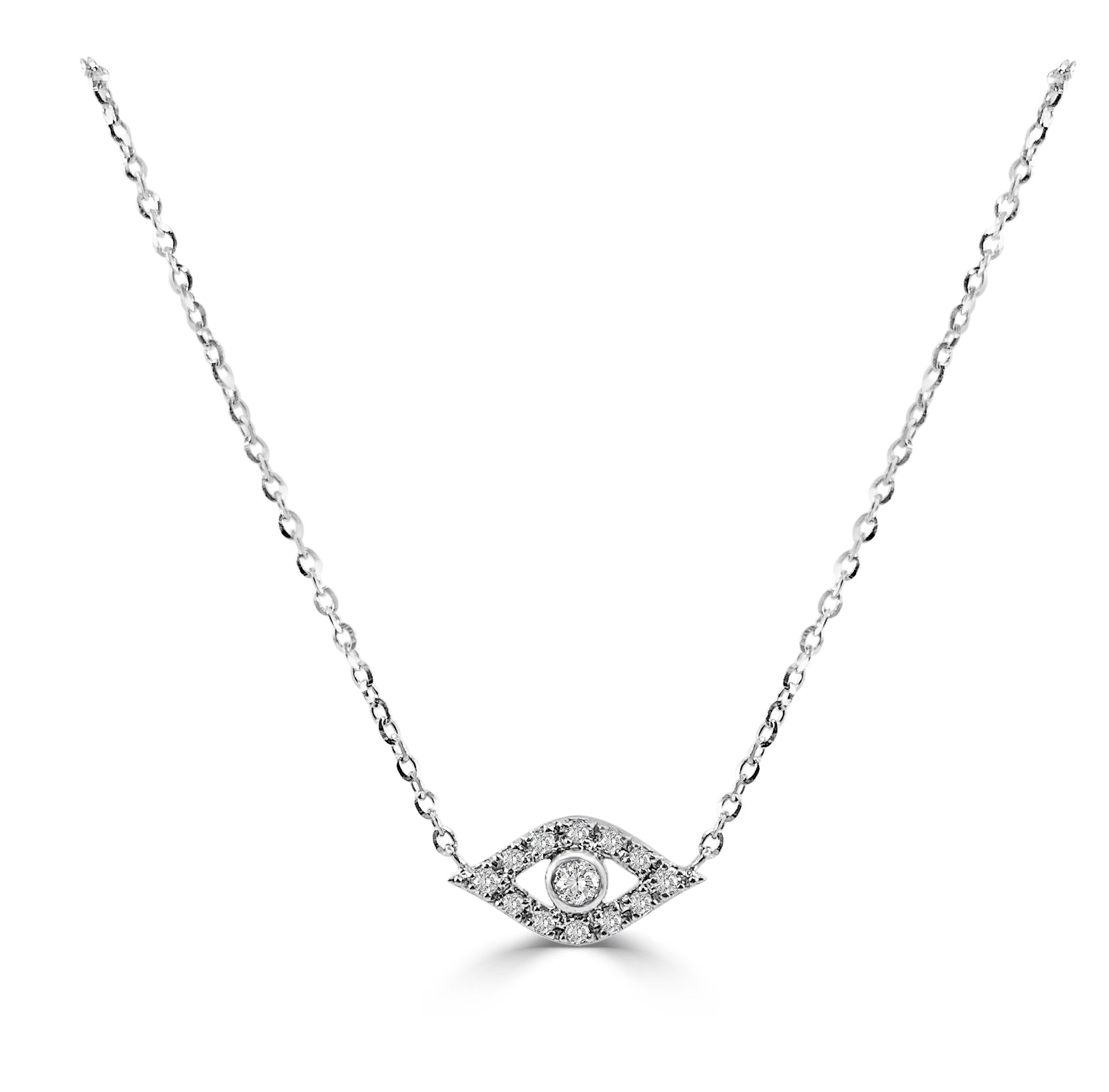 Diamond Evil Eye Necklace