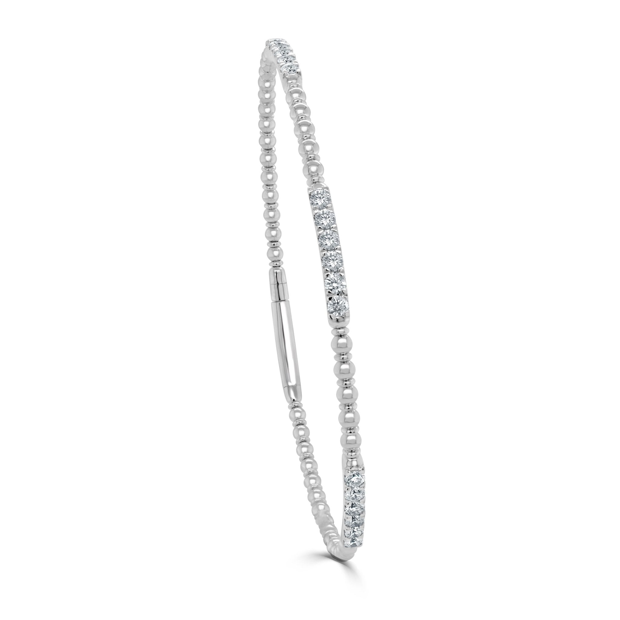 Diamond Flexible Beaded Bangle