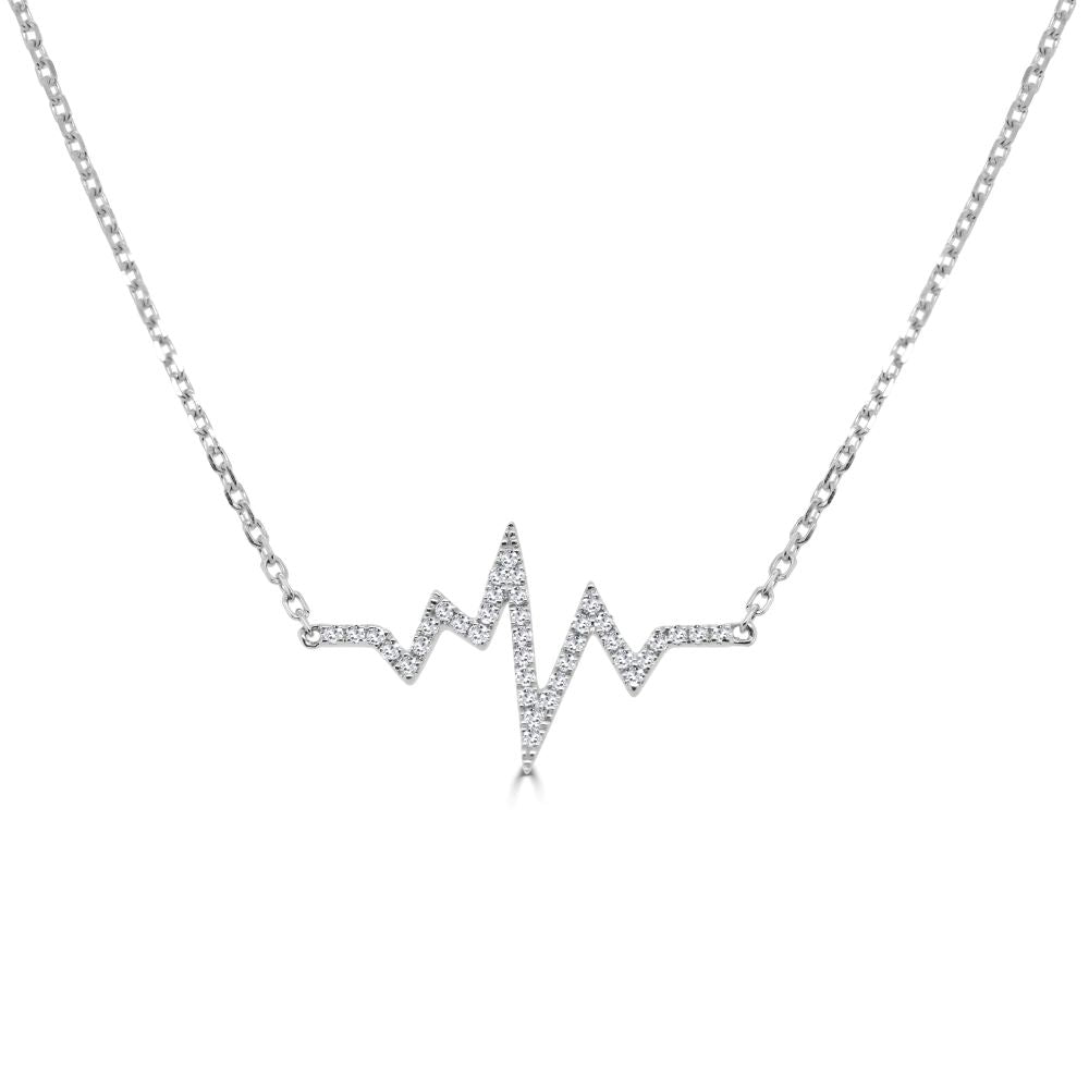 Diamond Heart Beat Necklace