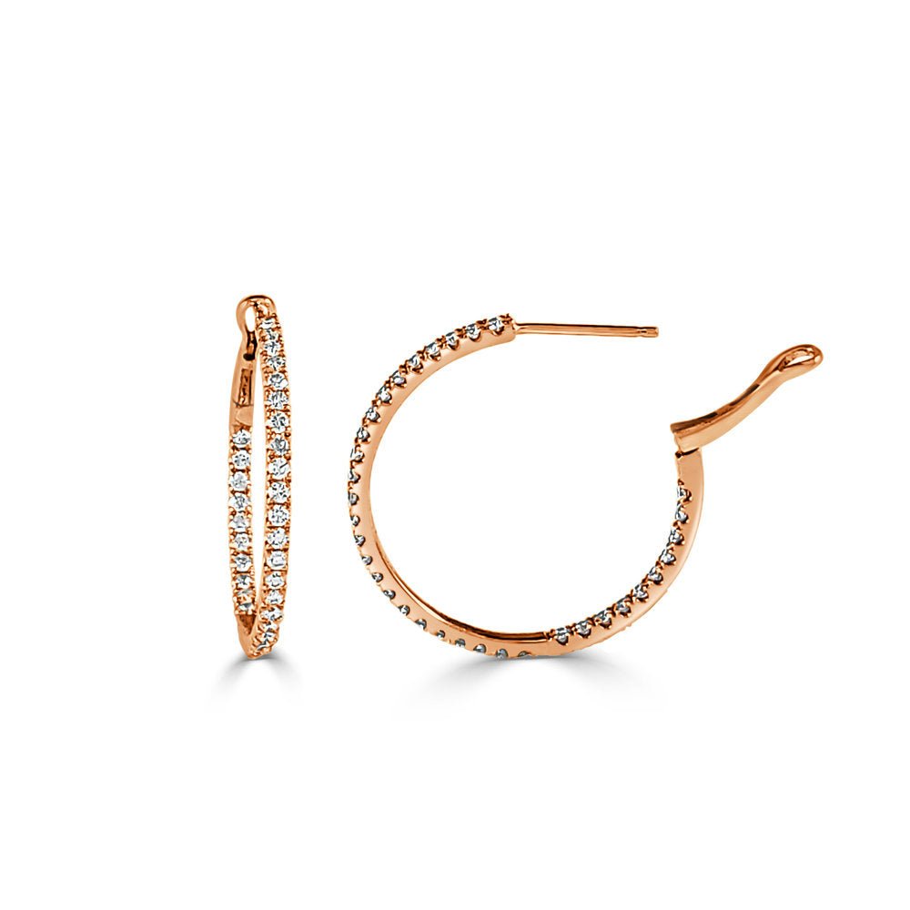 Diamond Hoop Earrings