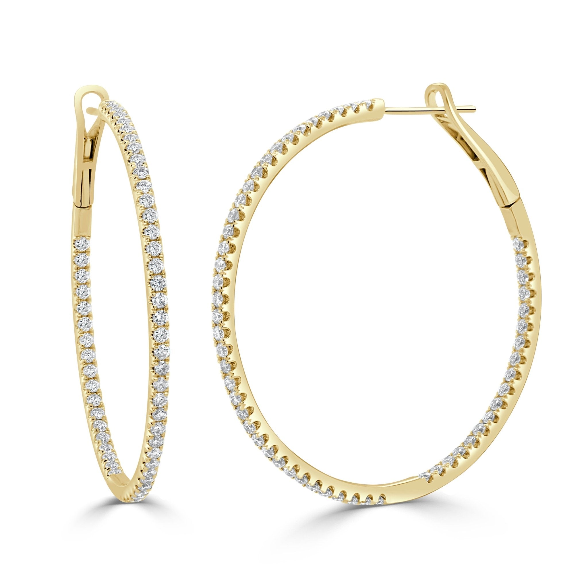 Diamond Hoop Earrings