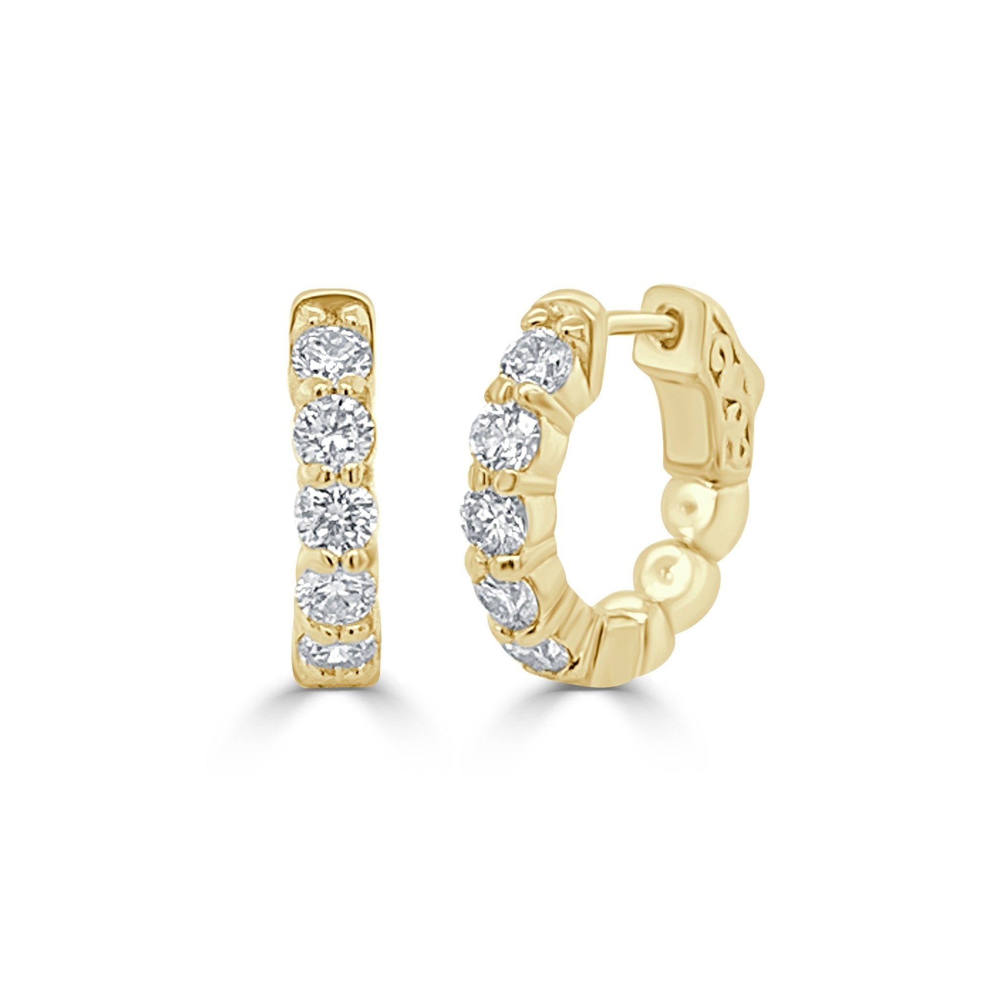 Diamond Hoop Earrings