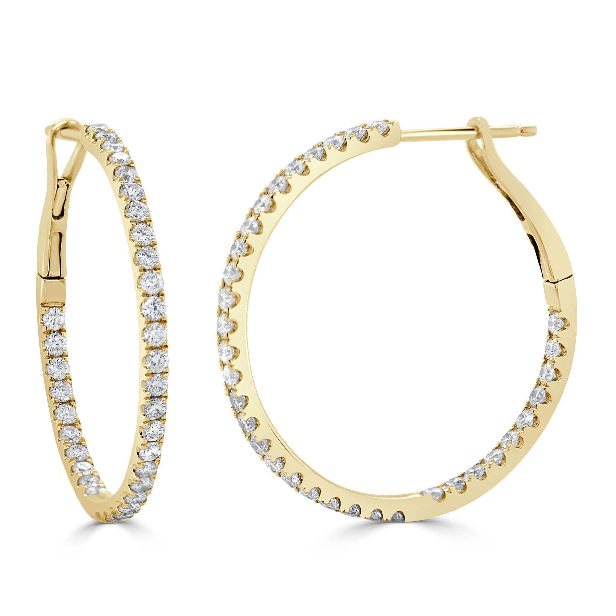 Diamond Hoop Earrings