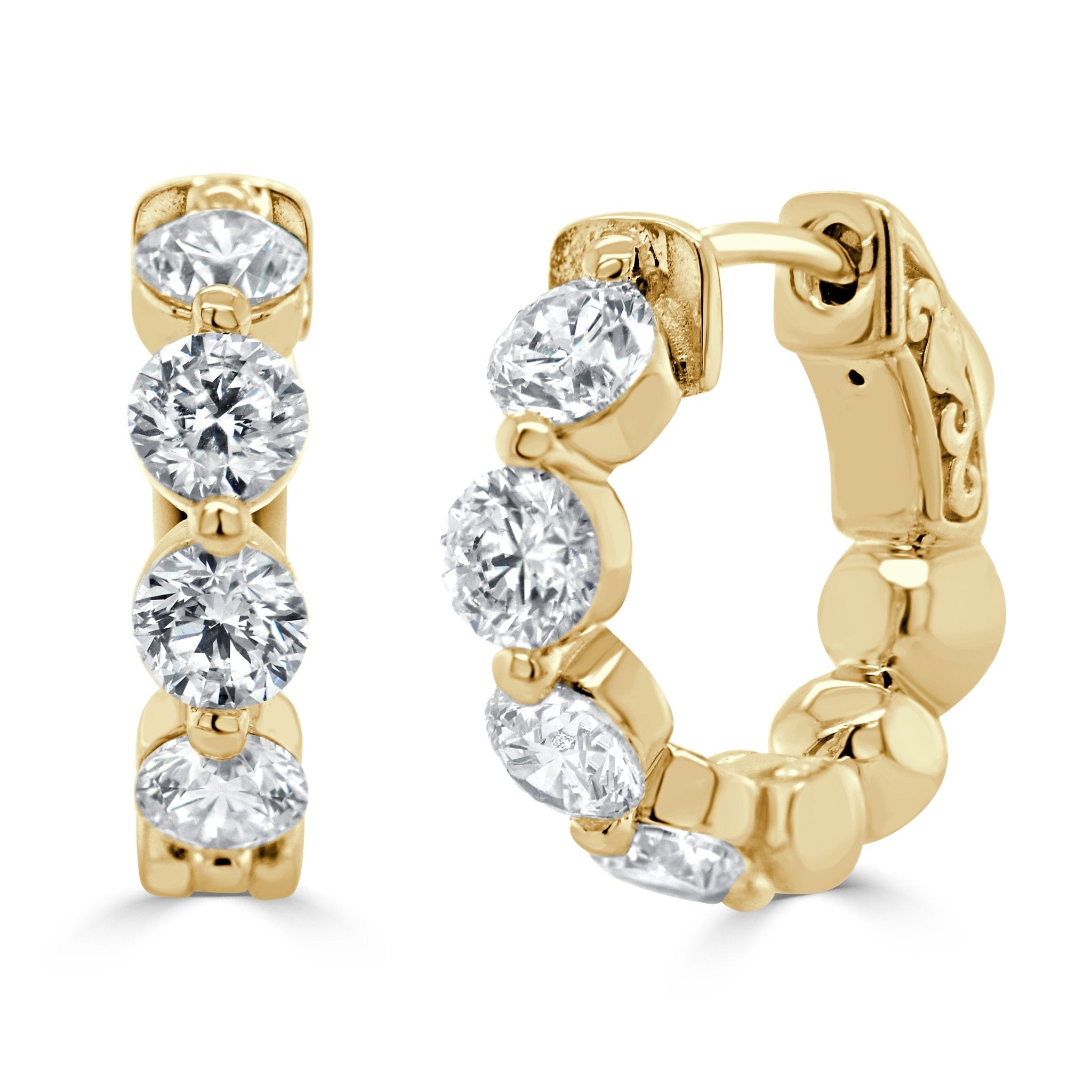 Diamond Hoop Earrings