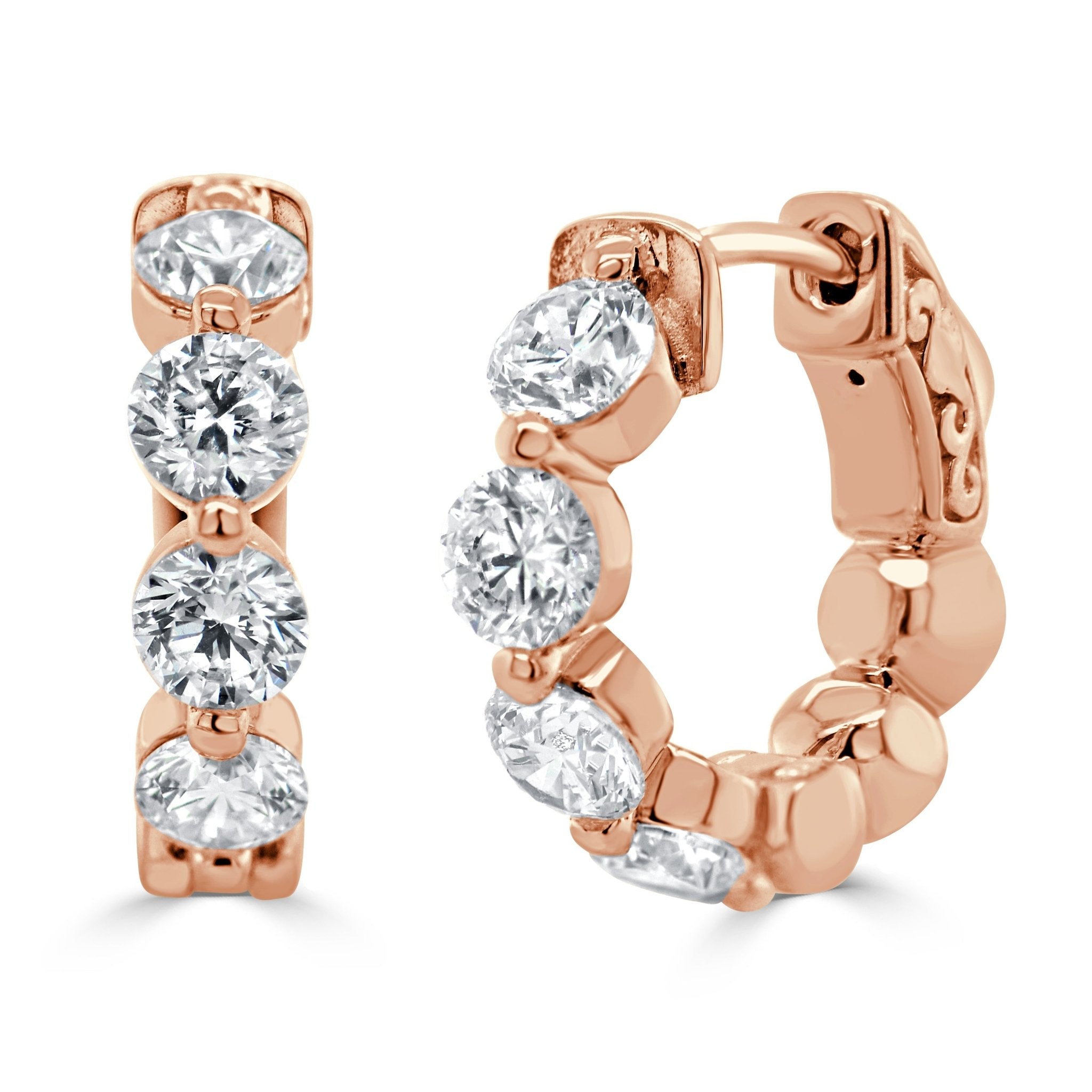 Diamond Hoop Earrings