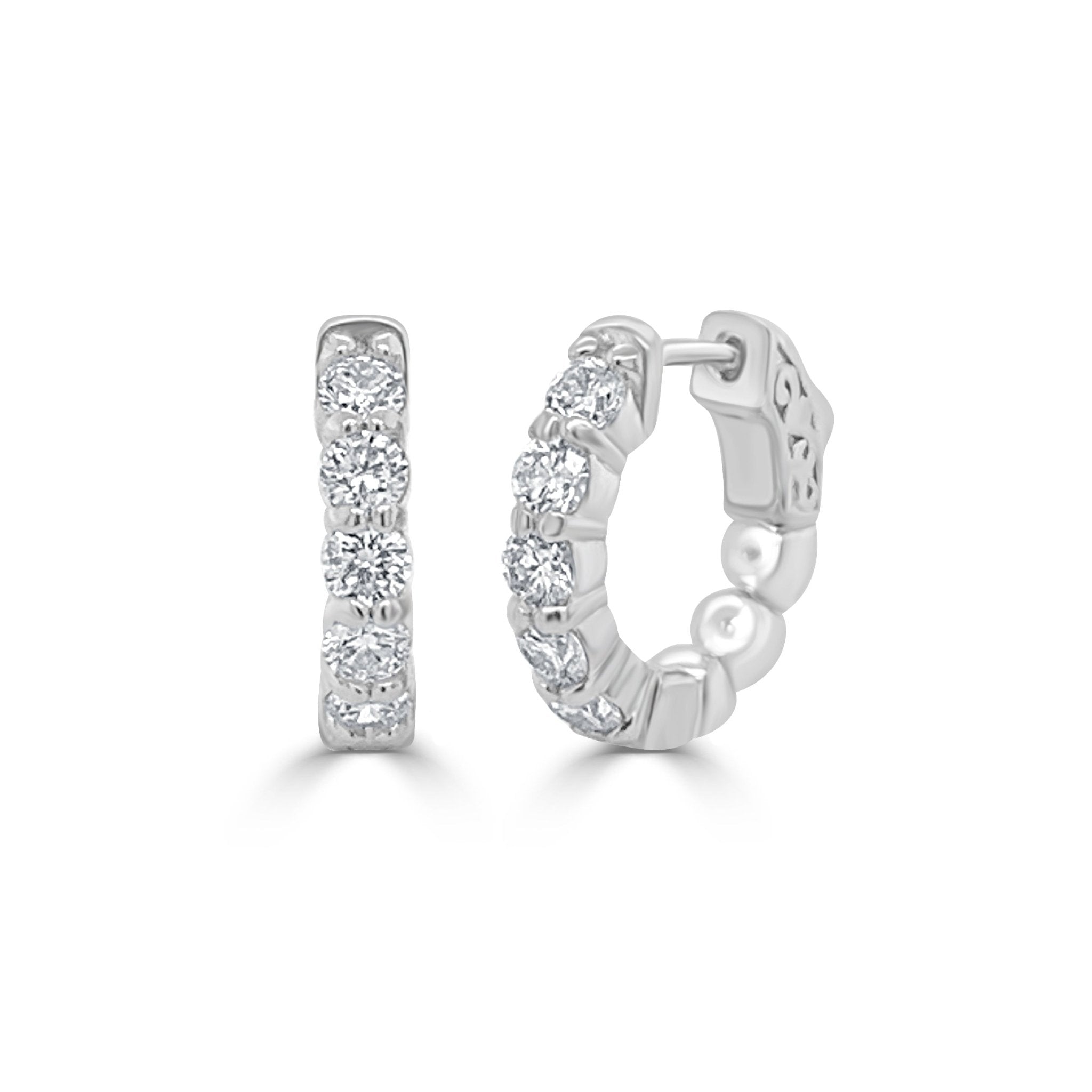 Diamond Hoop Earrings