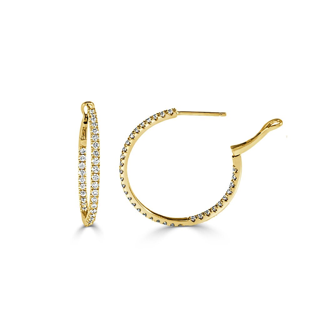 Diamond Hoop Earrings