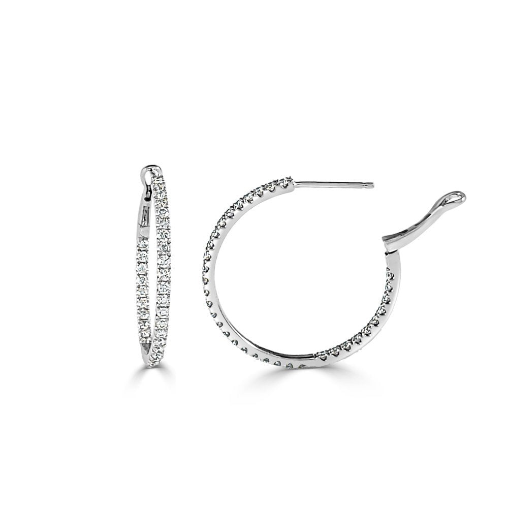 Diamond Hoop Earrings