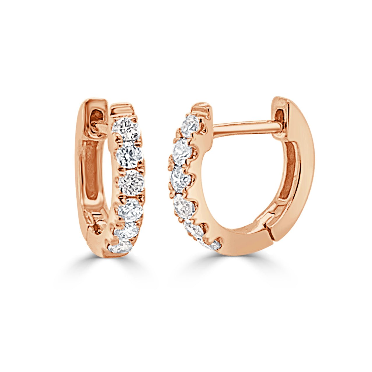 Diamond Huggie Earrings