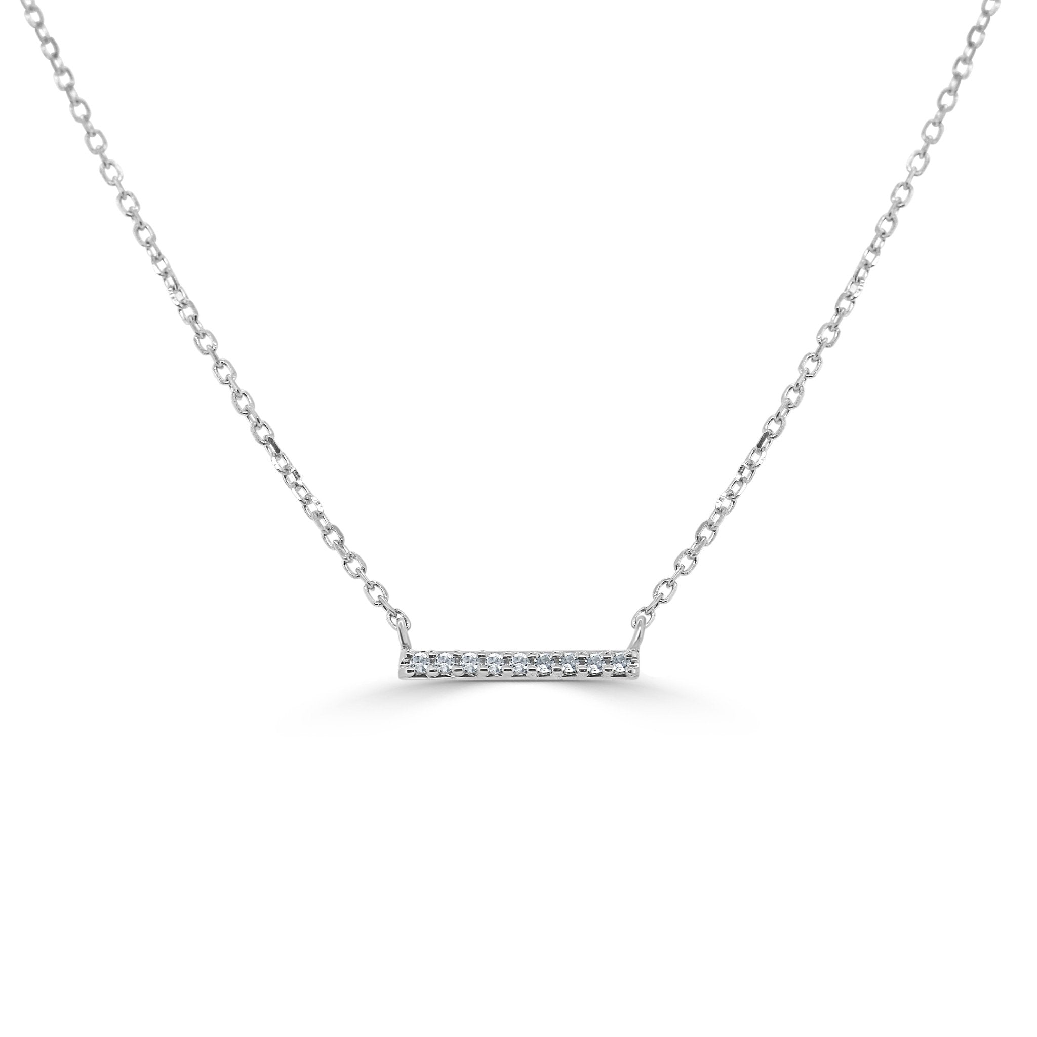 Diamond Mini Bar Necklace