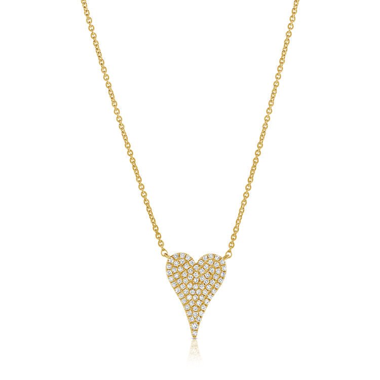 Diamond Pave Heart Necklace
