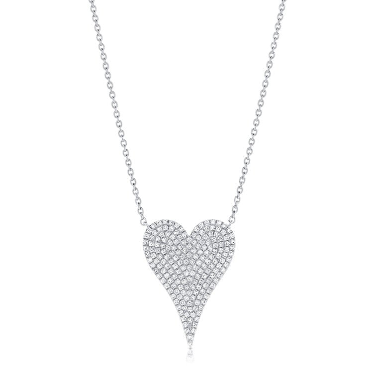 Diamond Pave Heart Necklace