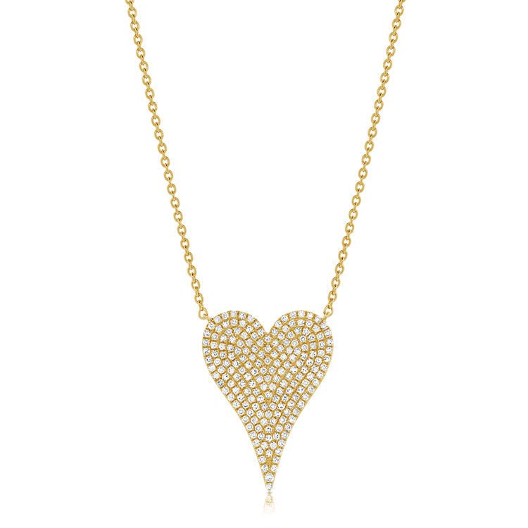 Diamond Pave Heart Necklace
