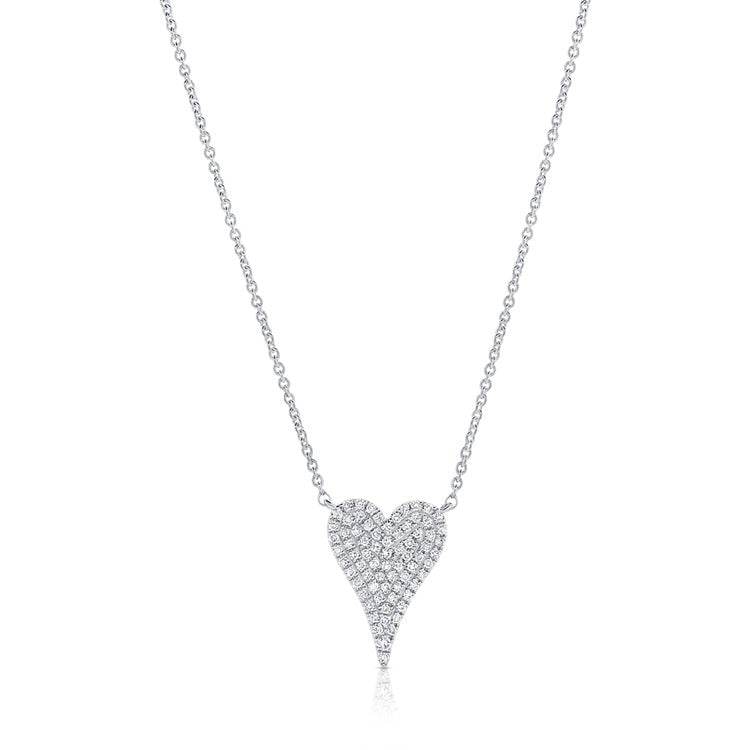 Diamond Pave Heart Necklace