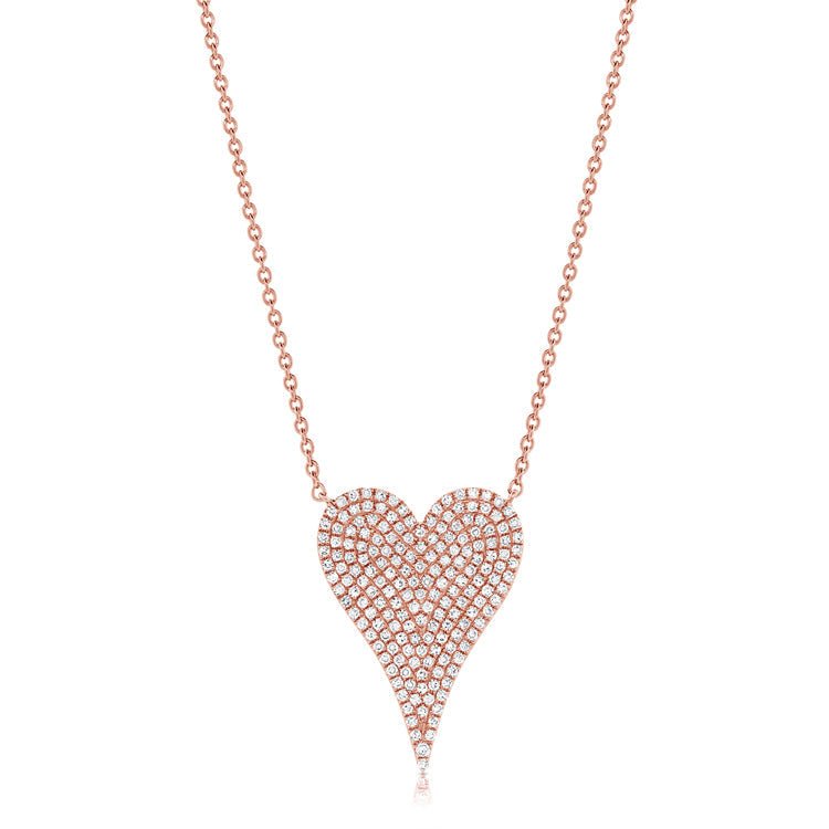 Diamond Pave Heart Necklace