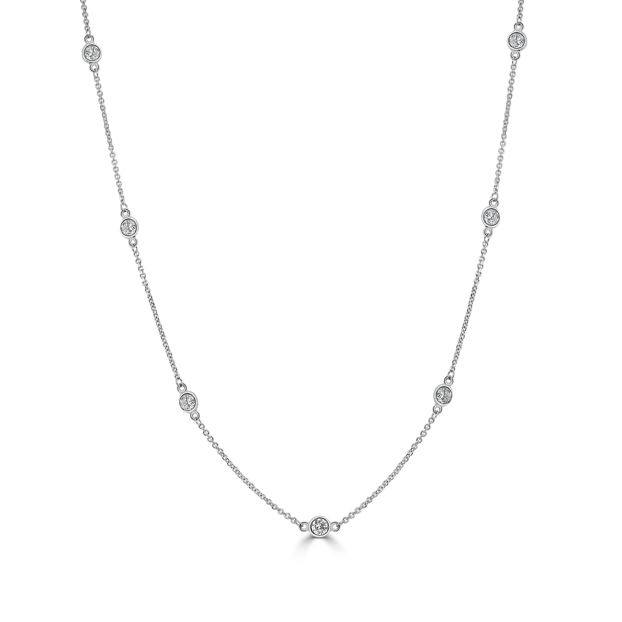 Diamond Station Necklace