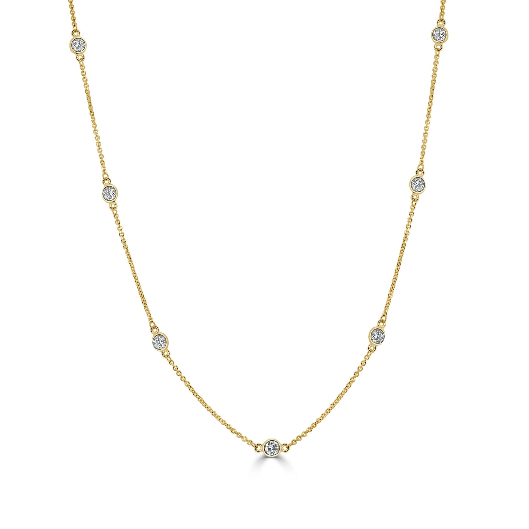 Diamond Station Necklace