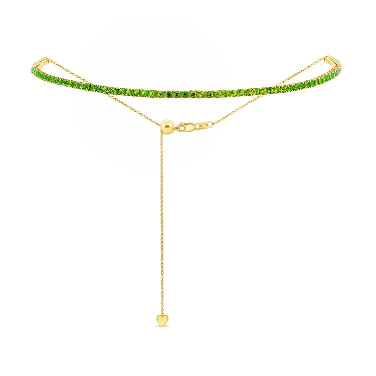 Emerald Adjustable Choker Necklace