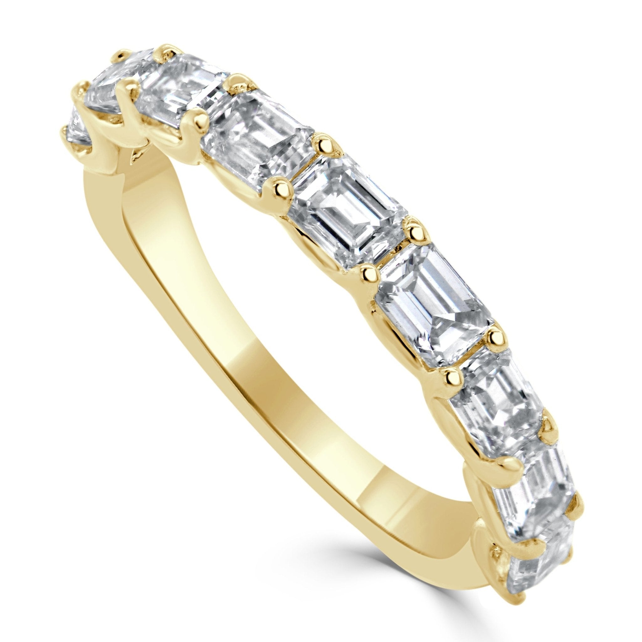 Emerald - Cut Diamond Ring