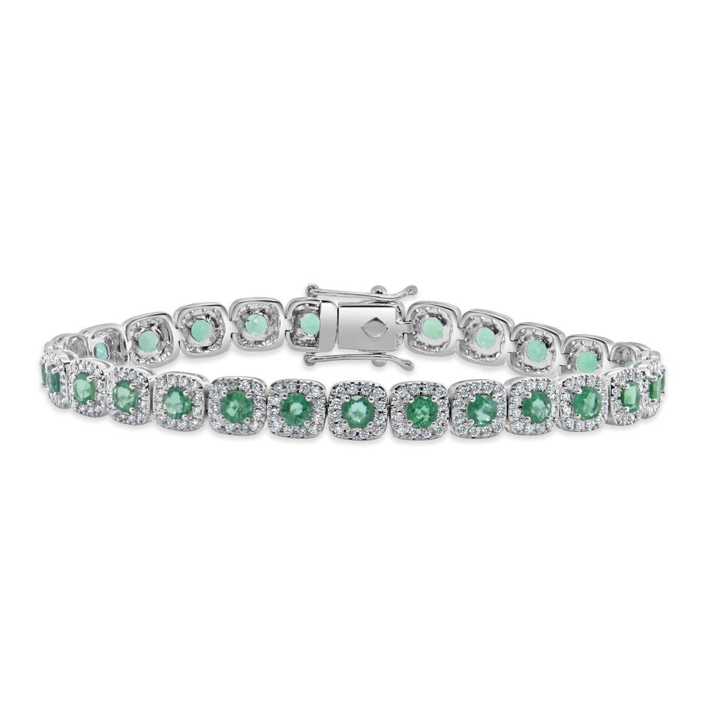 Emerald Diamond Bracelet