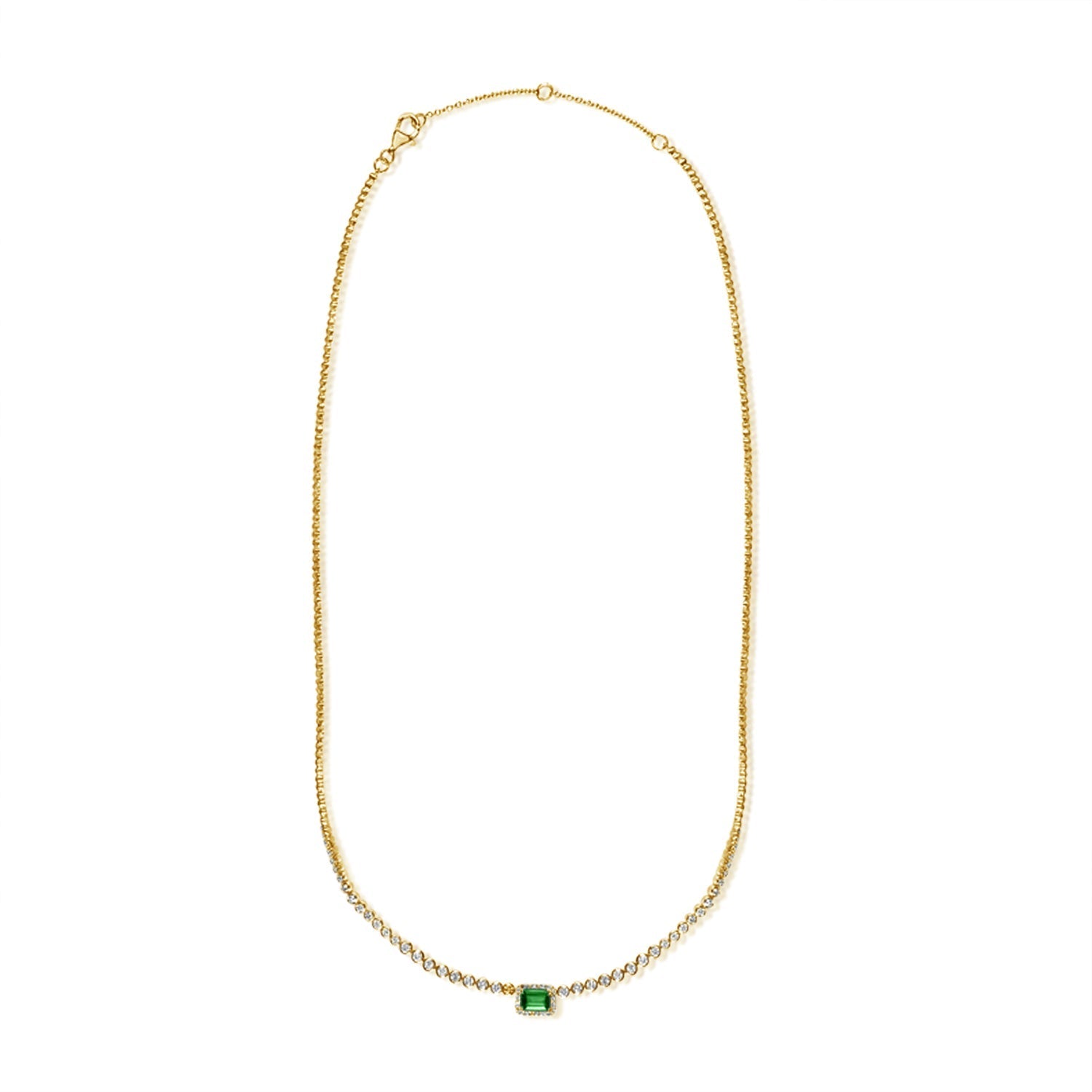 Emerald Diamond Necklace