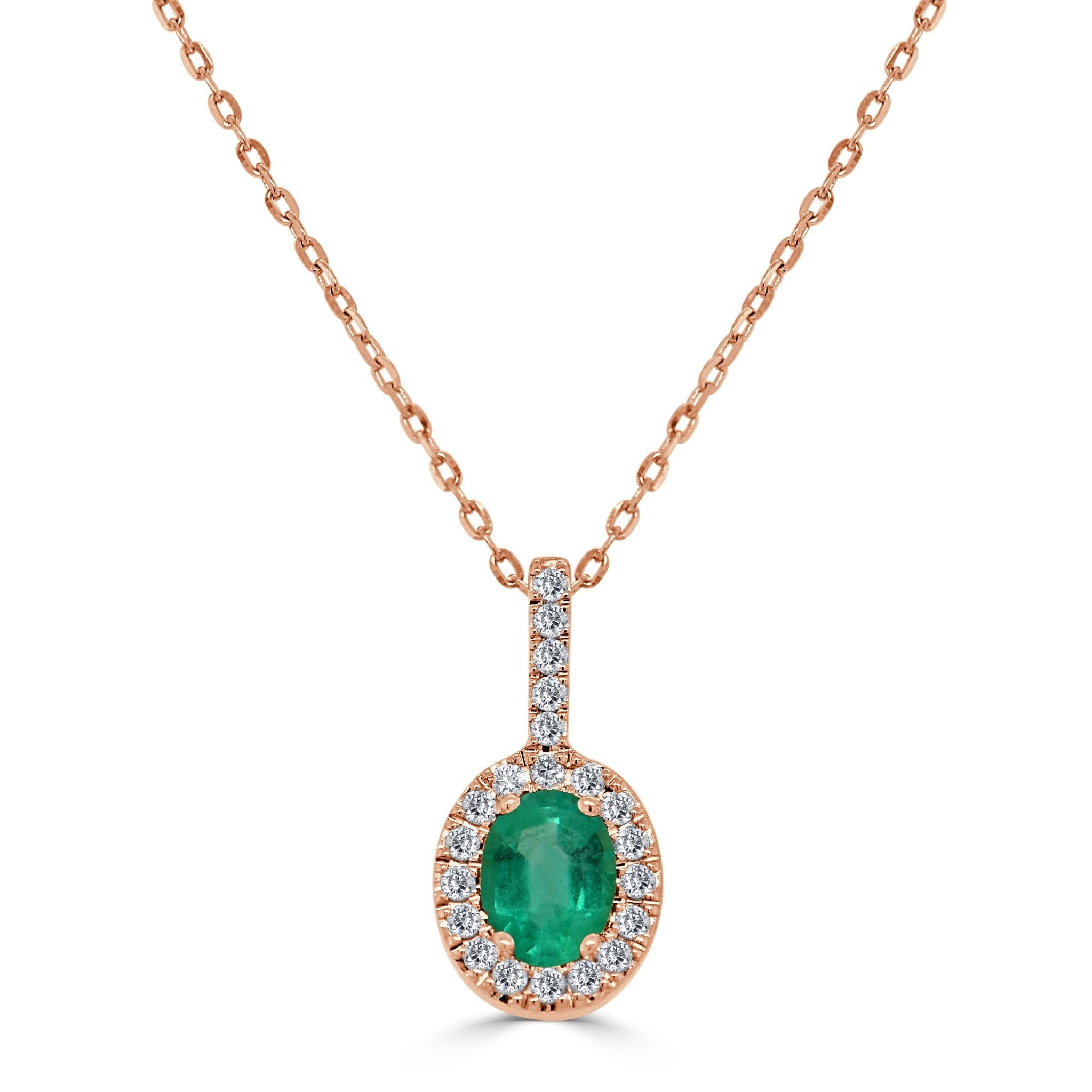 Emerald Diamond Pendant