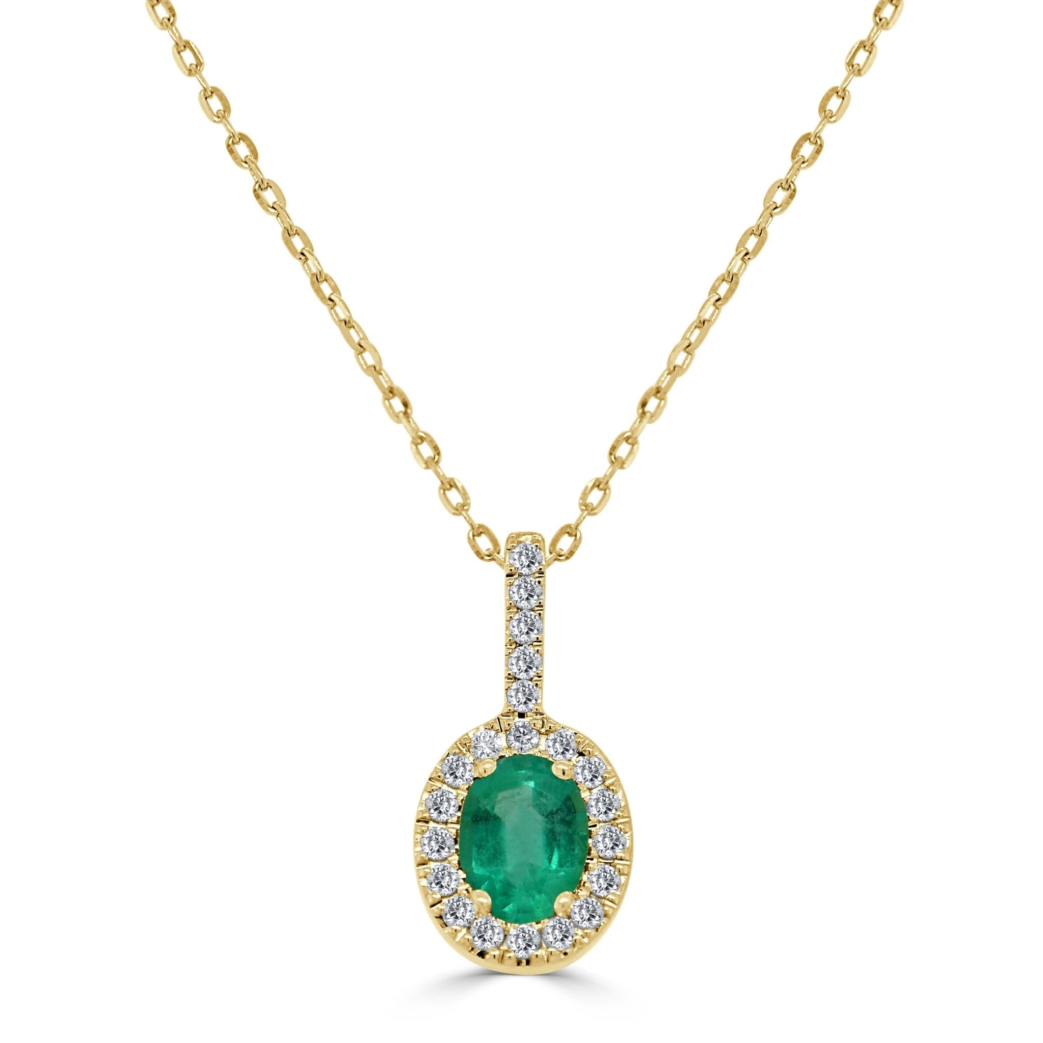 Emerald Diamond Pendant