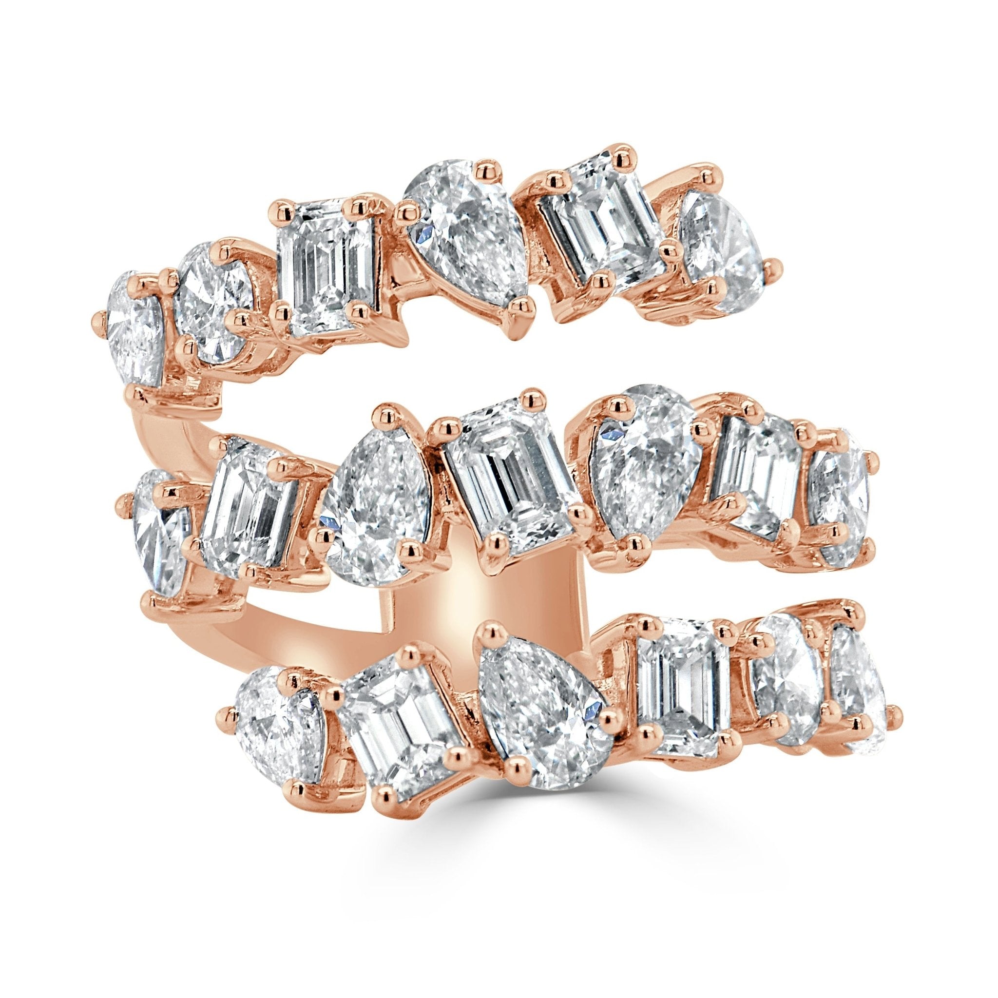 Fancy - Shape 3 - Row Diamond Ring